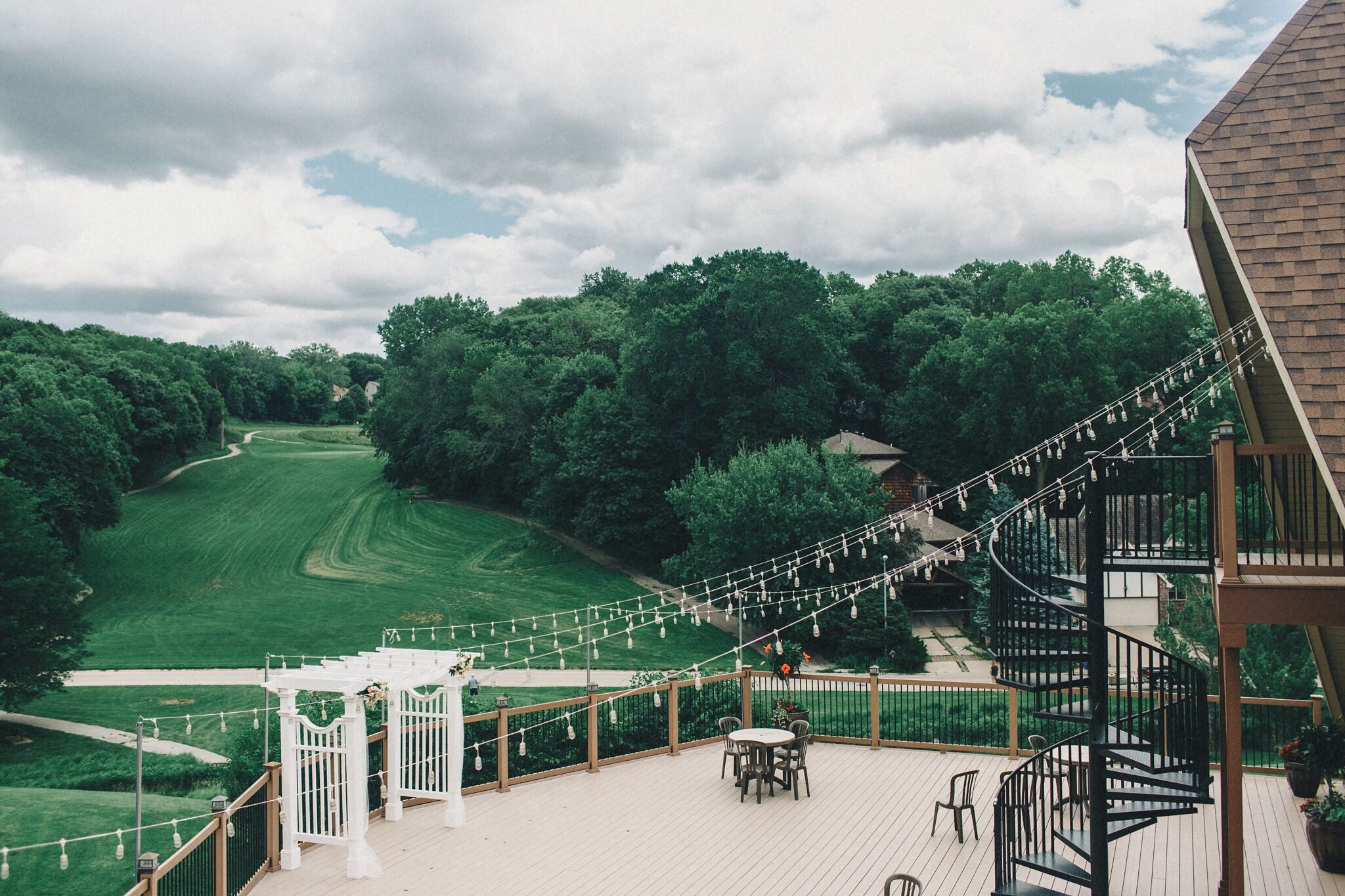 A View in Fontenelle Hills Ceremony and Reception