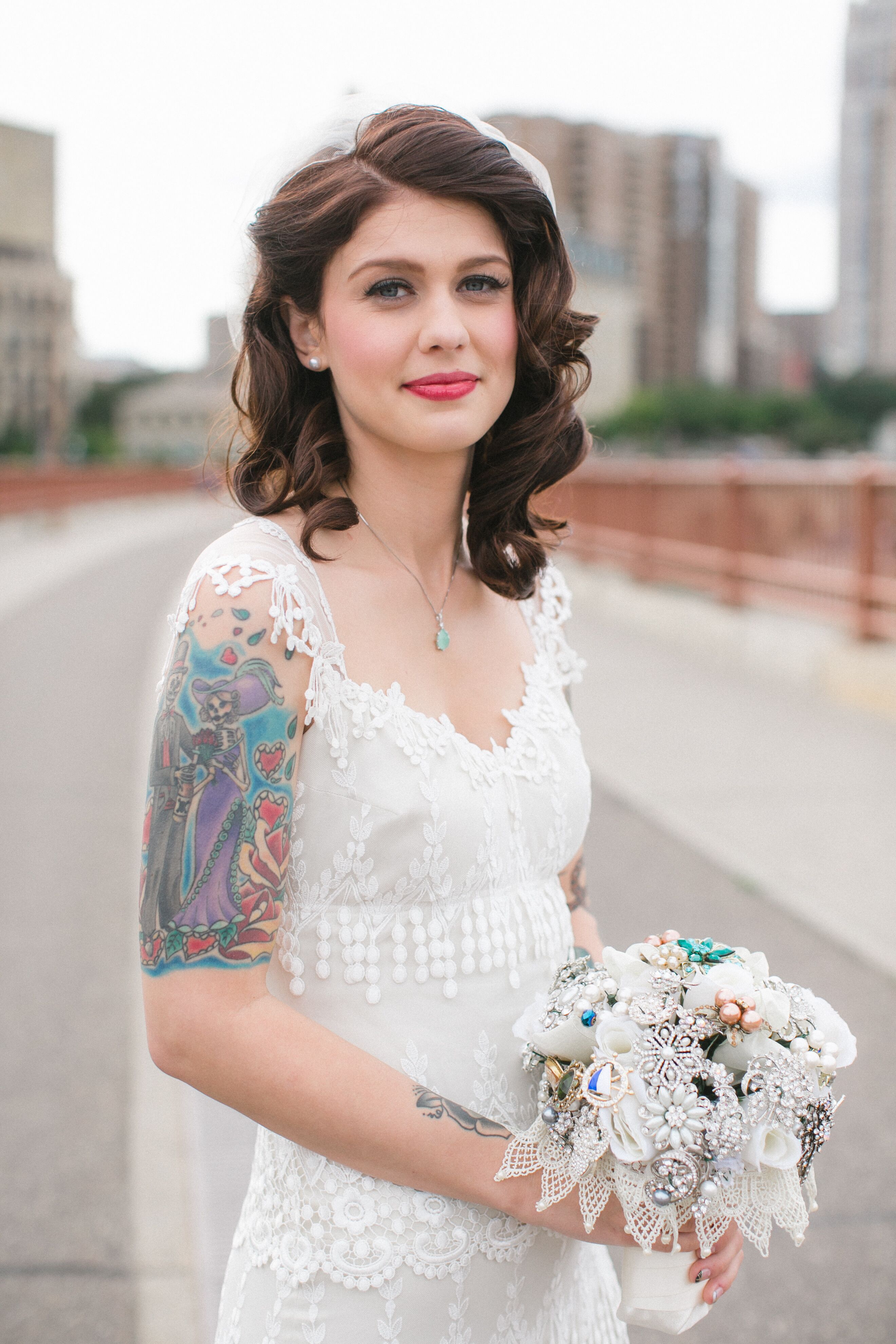 Vintage-Inspired Bridal Hair and Makeup