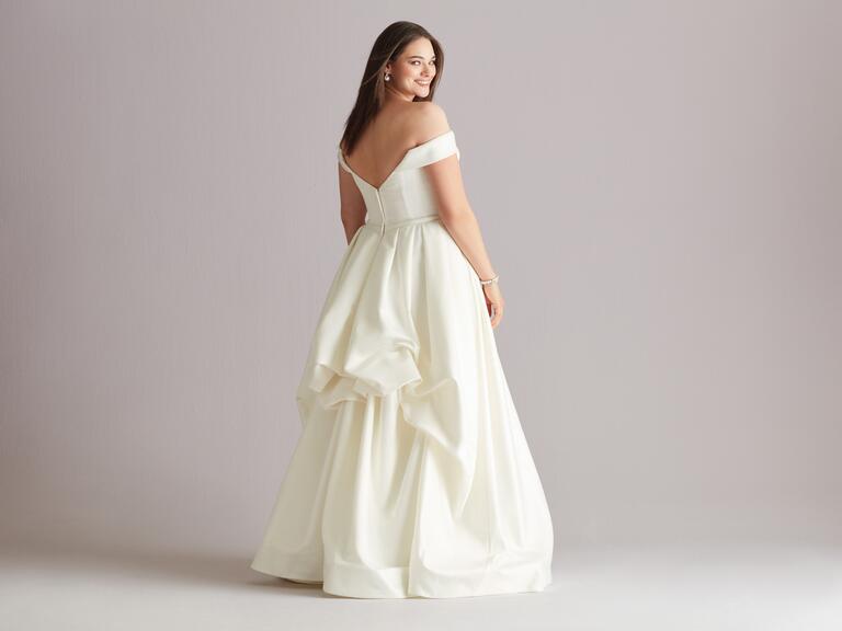 royal bustle wedding dress