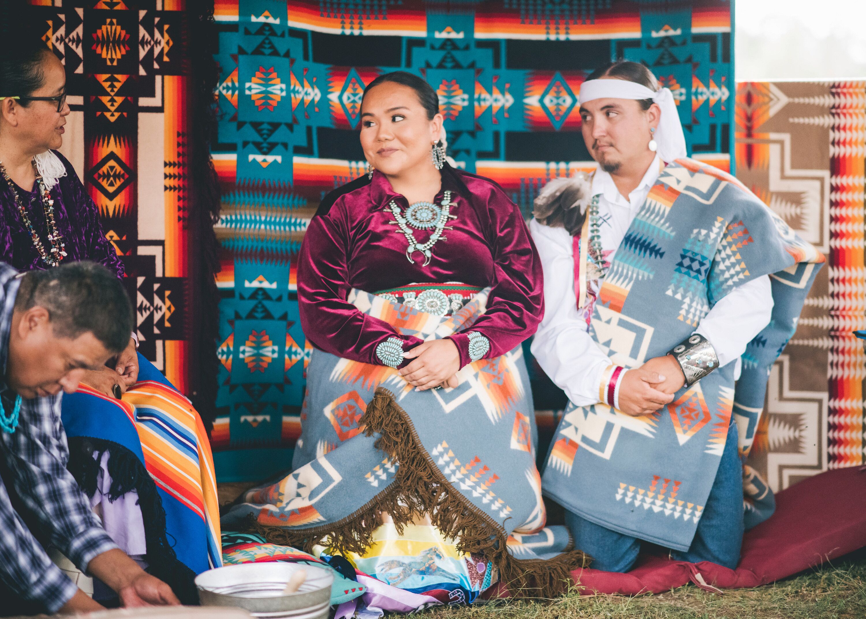 Traditional navajo shop wedding dress