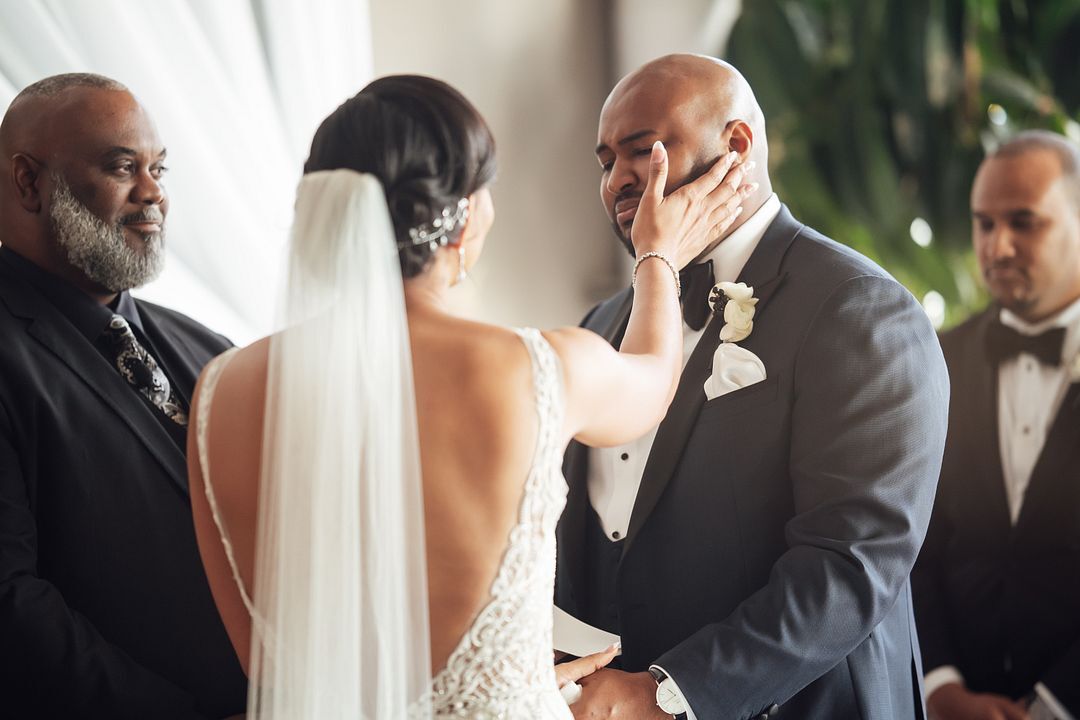 Wedding Ceremony at the Waterview Loft at Port Detroit in Detroit, Michigan