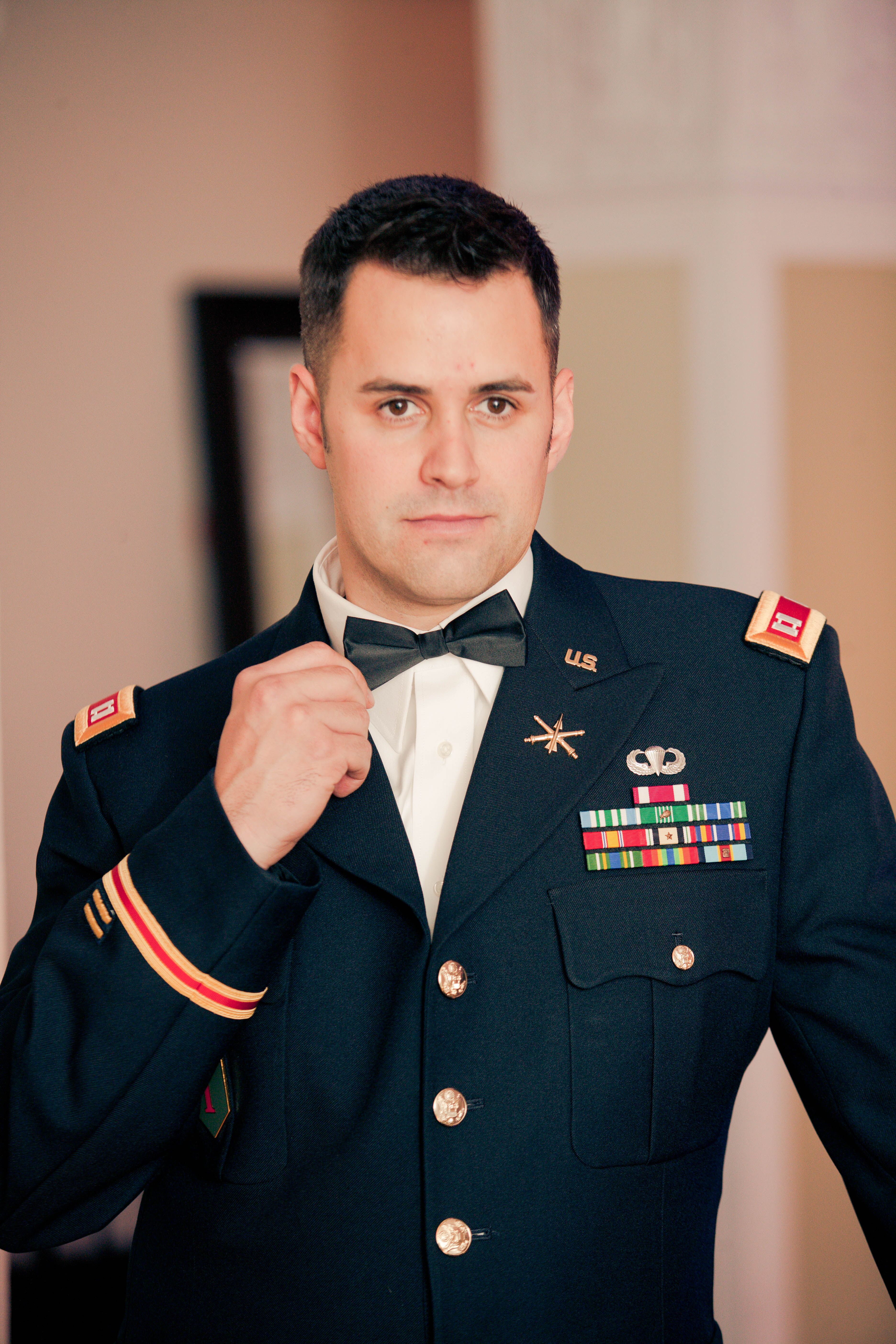 Military Uniform with Bow Tie