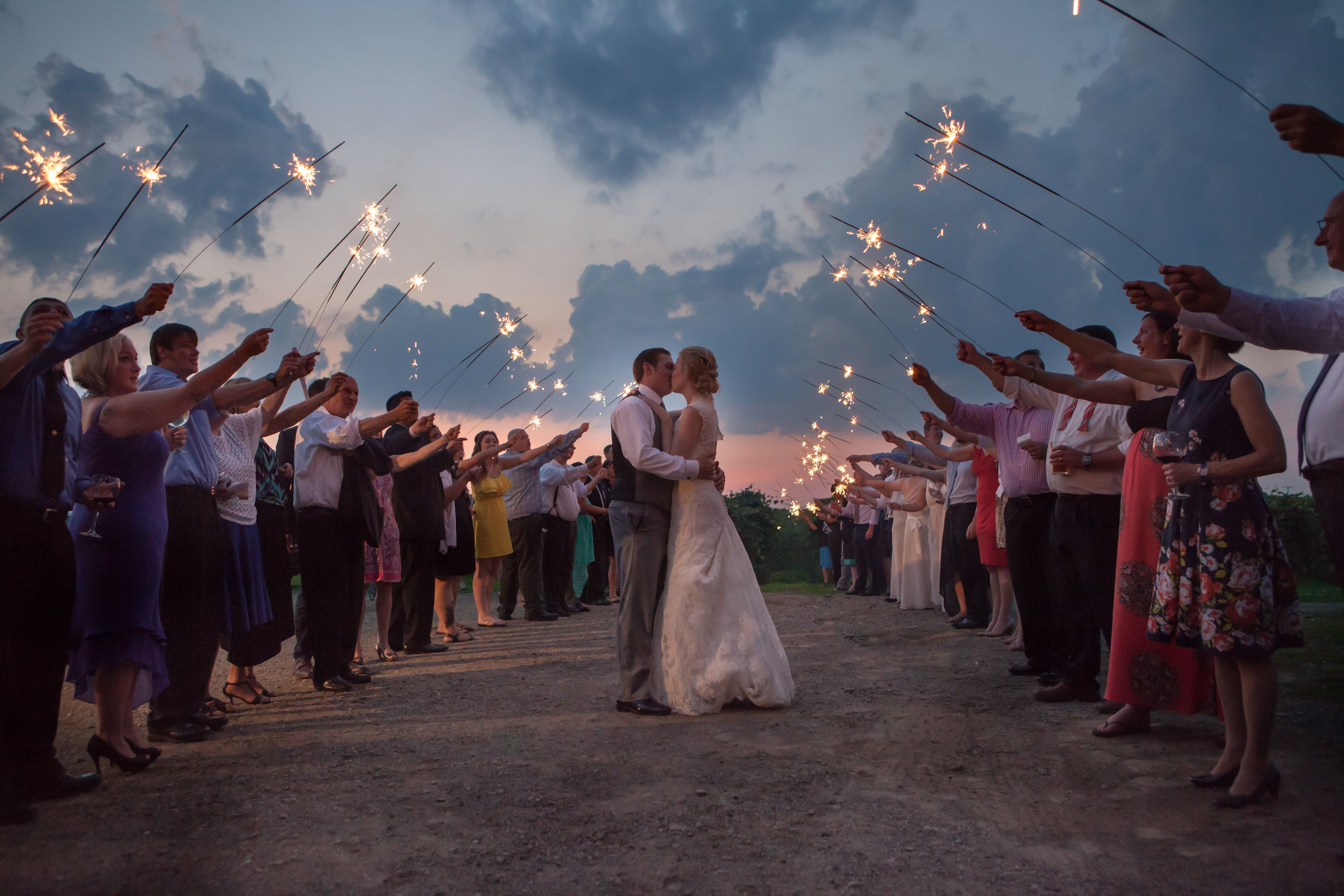 Quincy Cellars Winery Sparkler Send Off