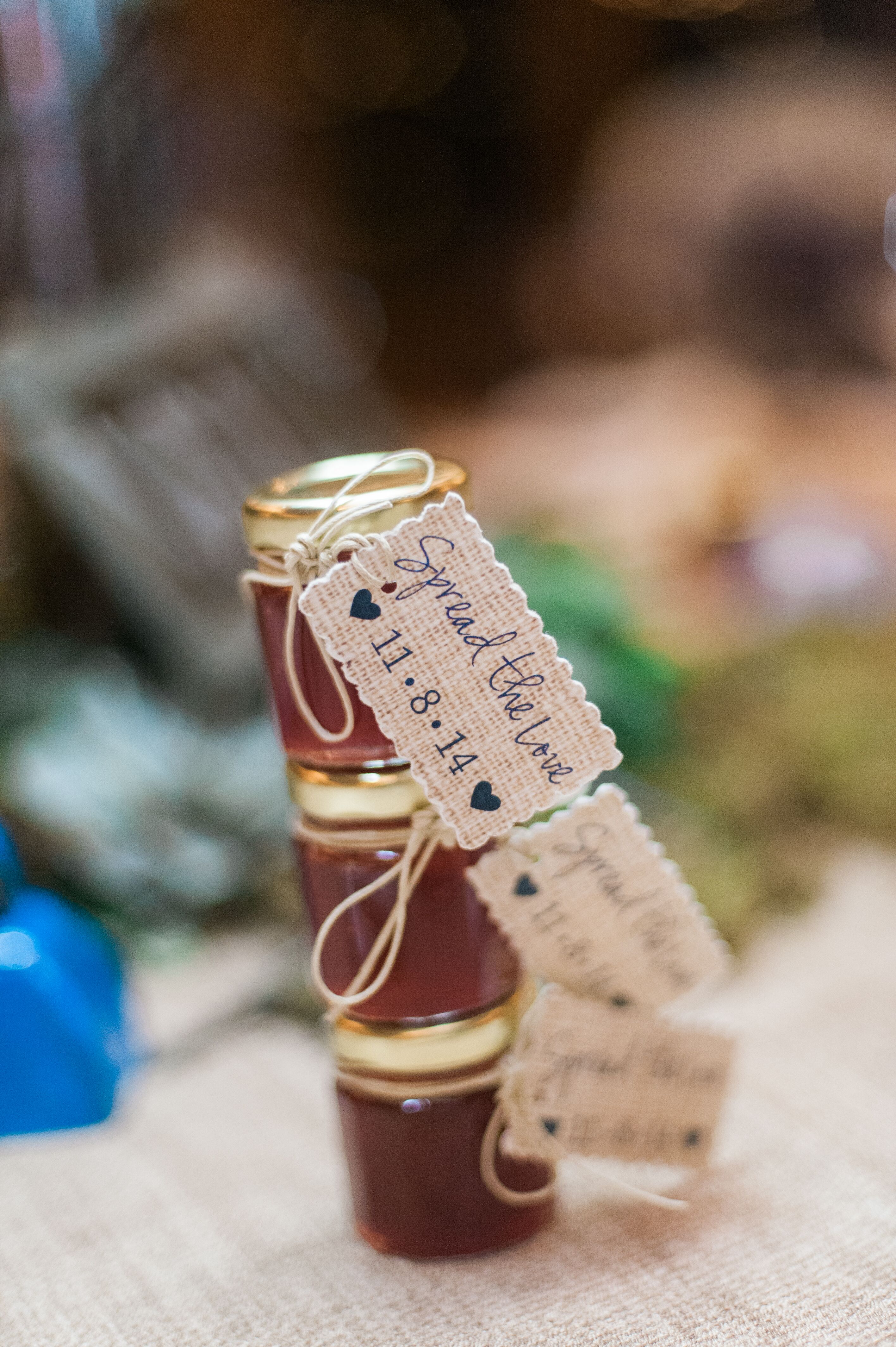 Homemade Strawberry Jam Wedding Favors