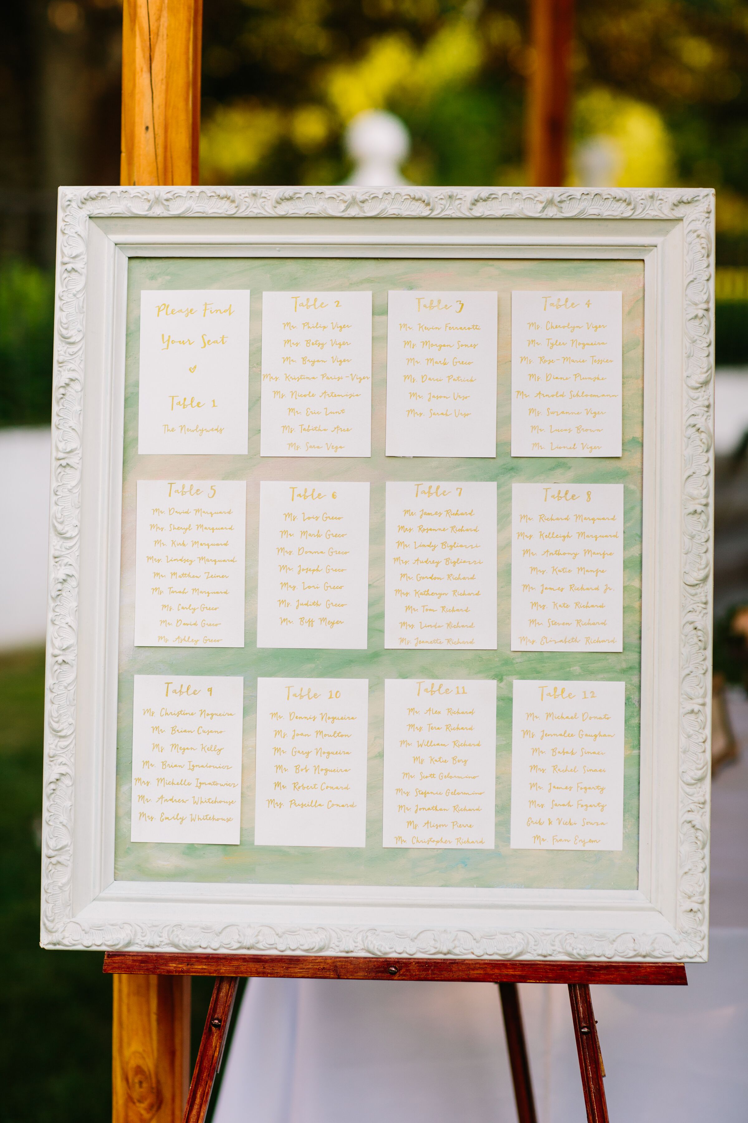 Frame For Seating Chart 5879