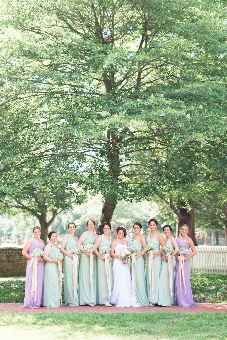 A Pastel Colored Wedding  in Heart of Colonial Williamsburg  