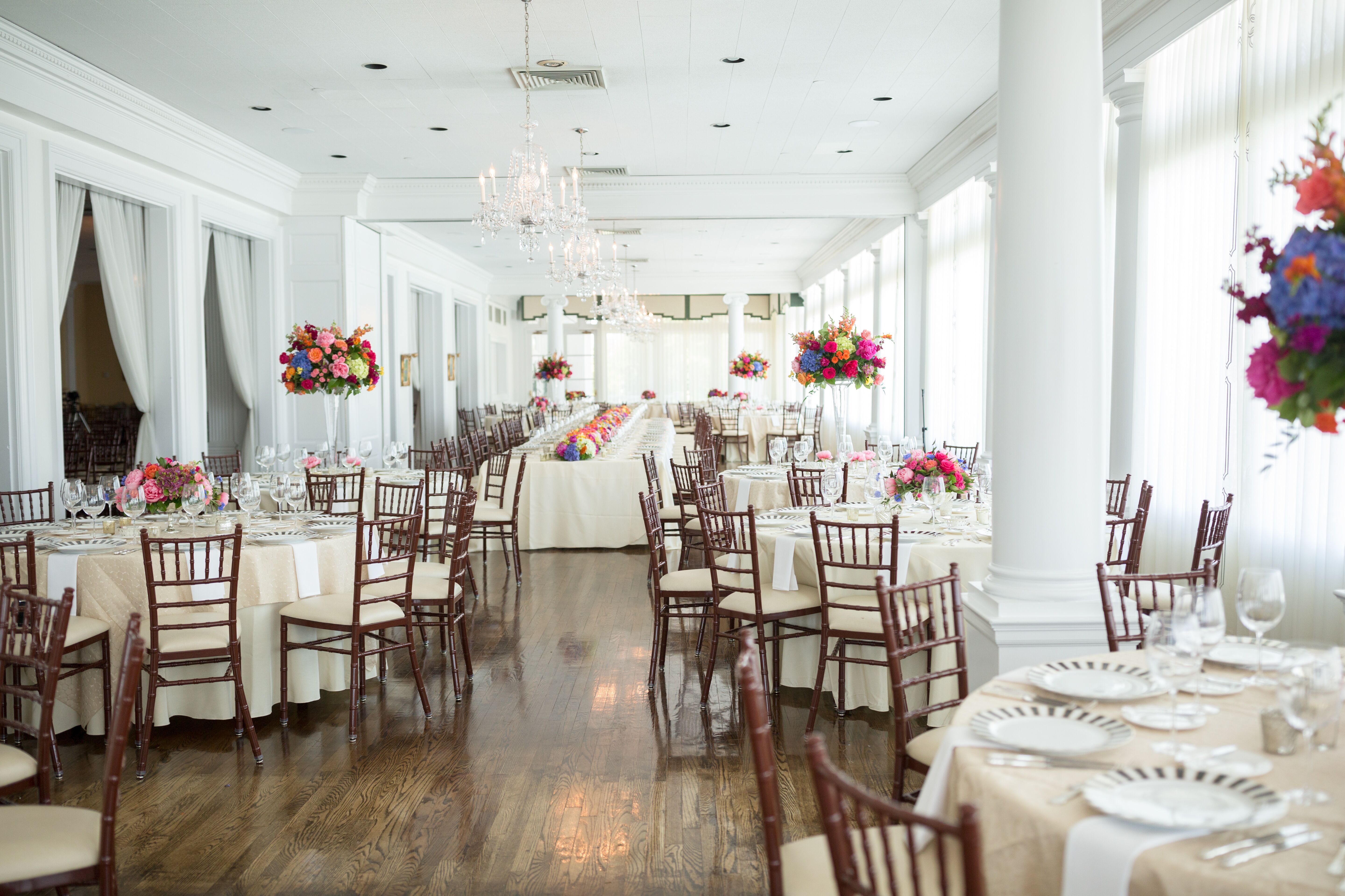 Colorful Centerpieces At Cincinnati Country Club