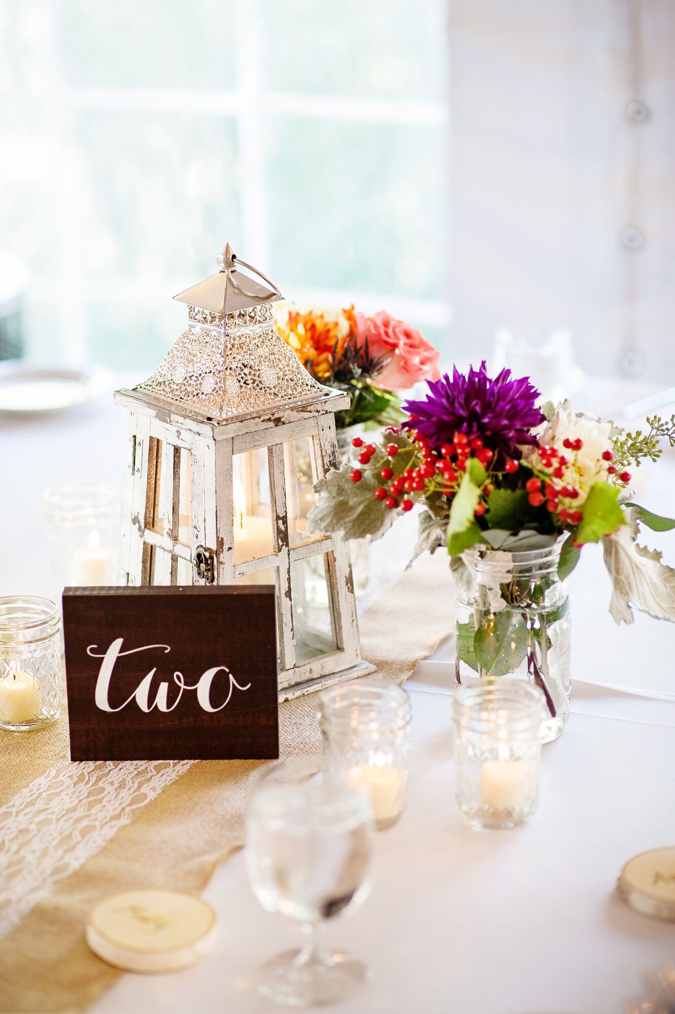 Shabby Chic Wooden Table Numbers