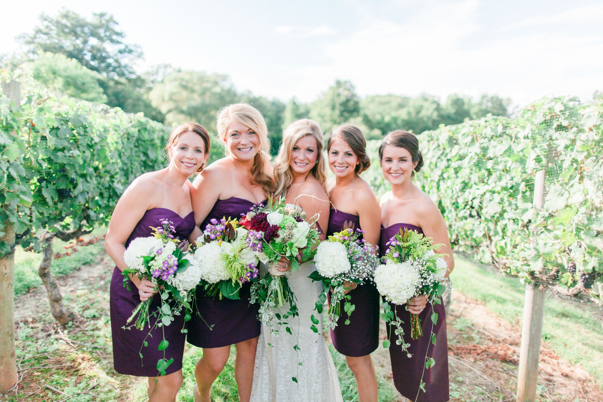 Vineyard Inspired Bridesmaid Dresses