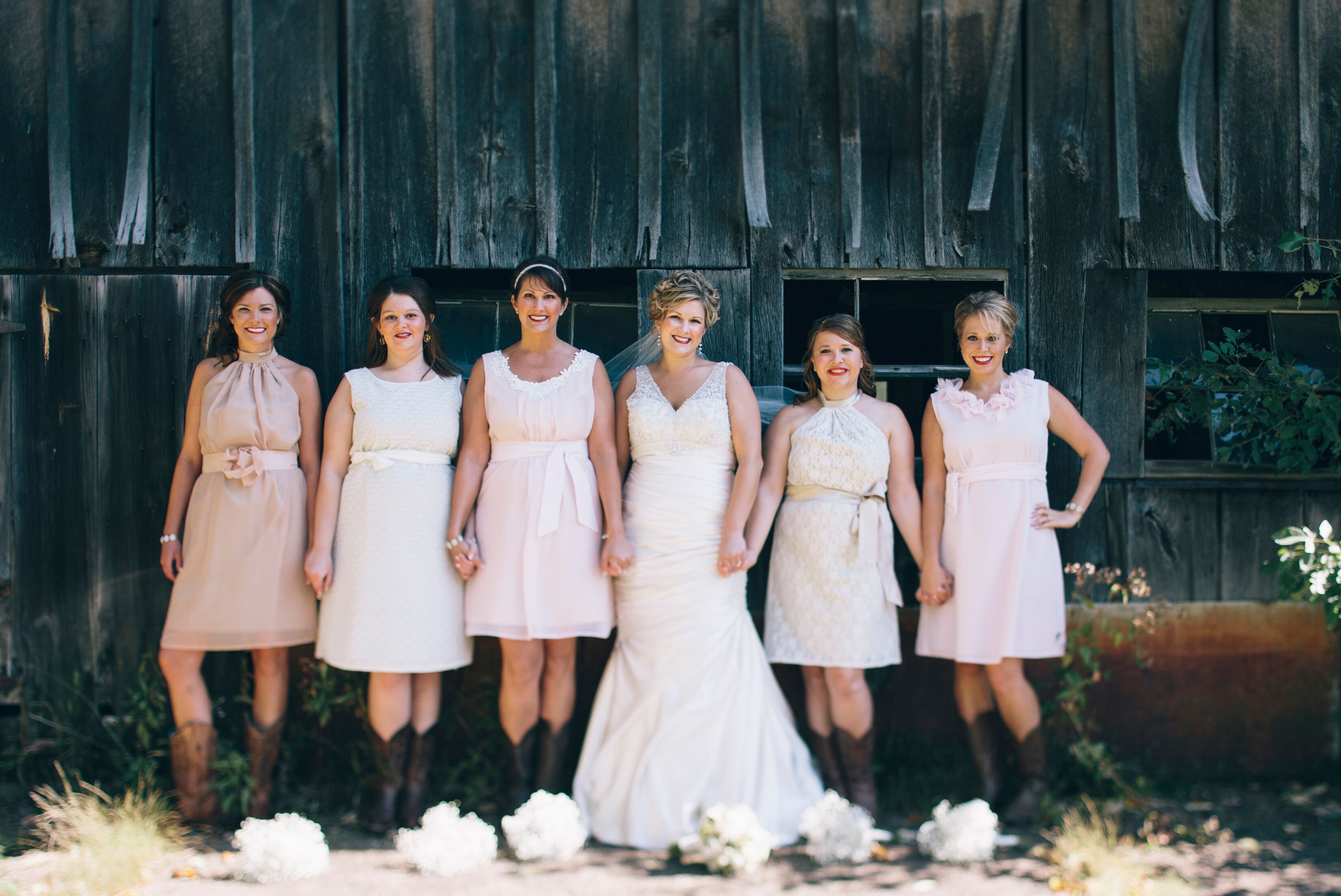 short bridesmaid dresses with cowboy boots