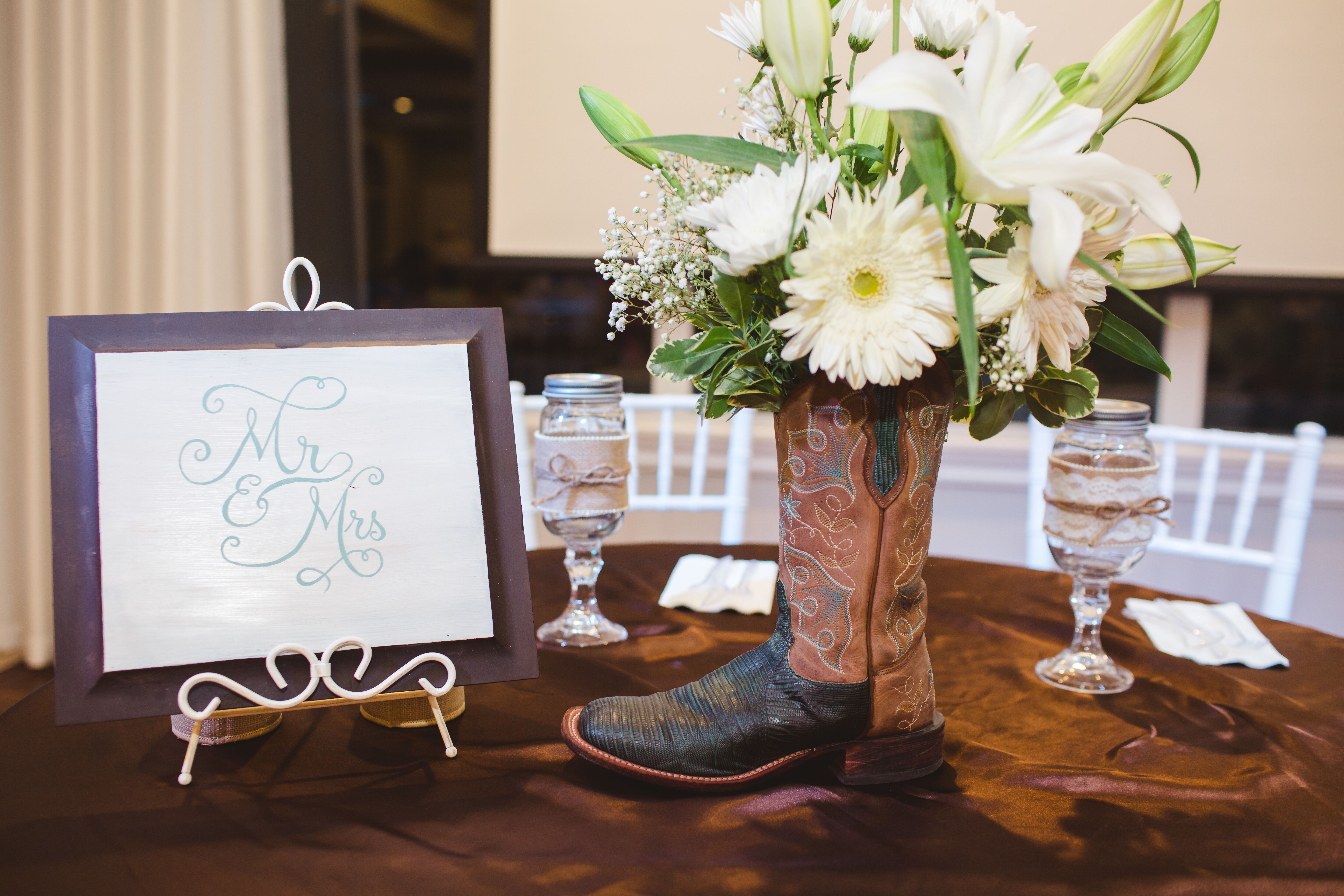 Cowboy Boot Wedding Decorations Accents