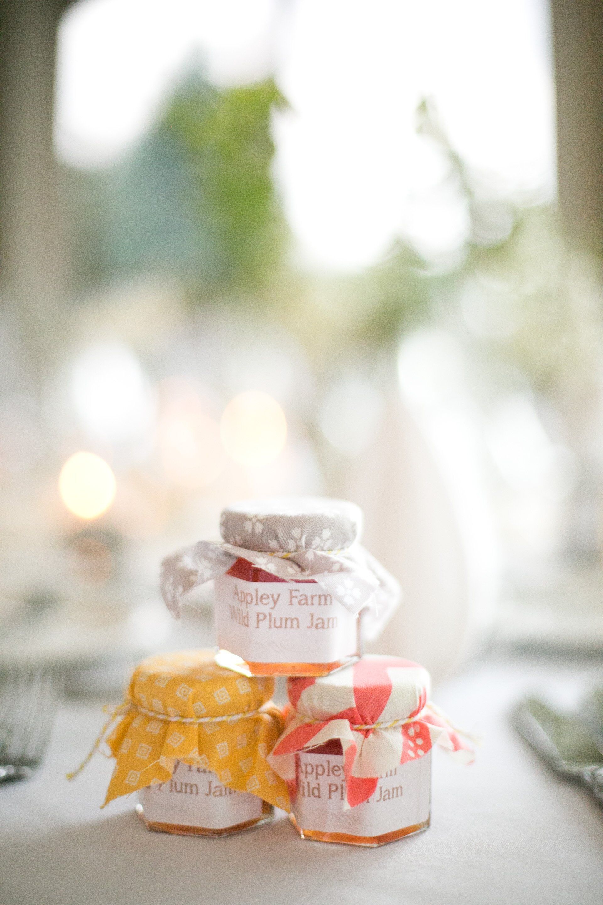 Homemade Jam Wedding Favors