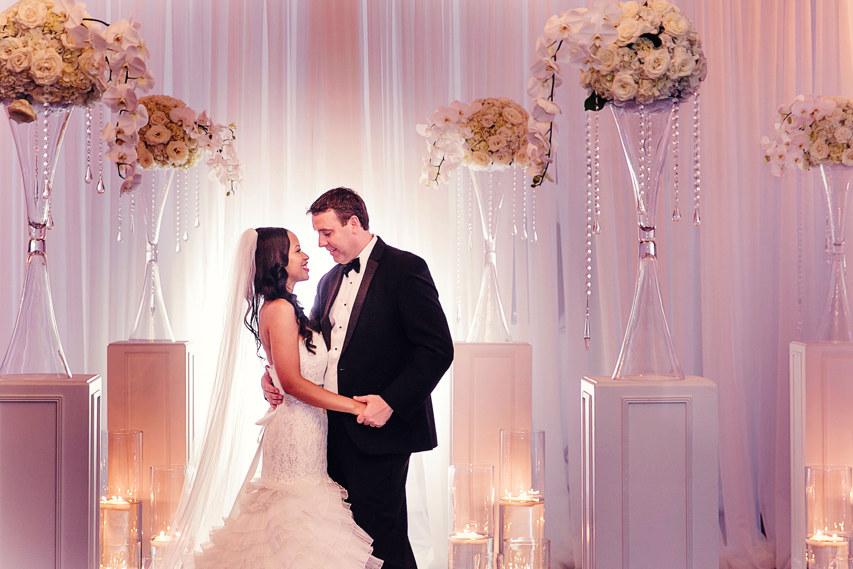 Drop Waist Wedding Dress with Tiered Skirt
