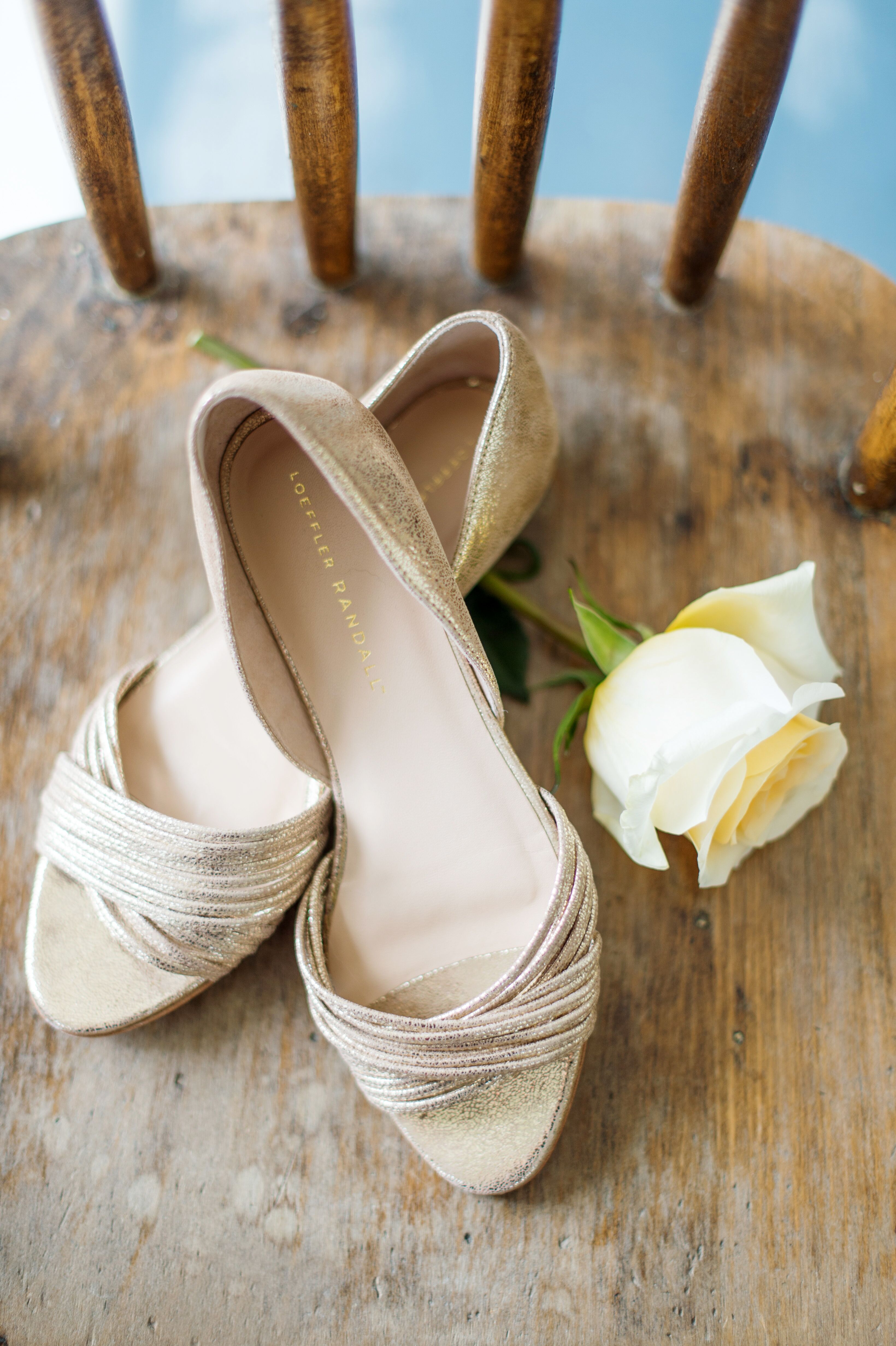 Gold Loeffler Randall Wedding Sandals