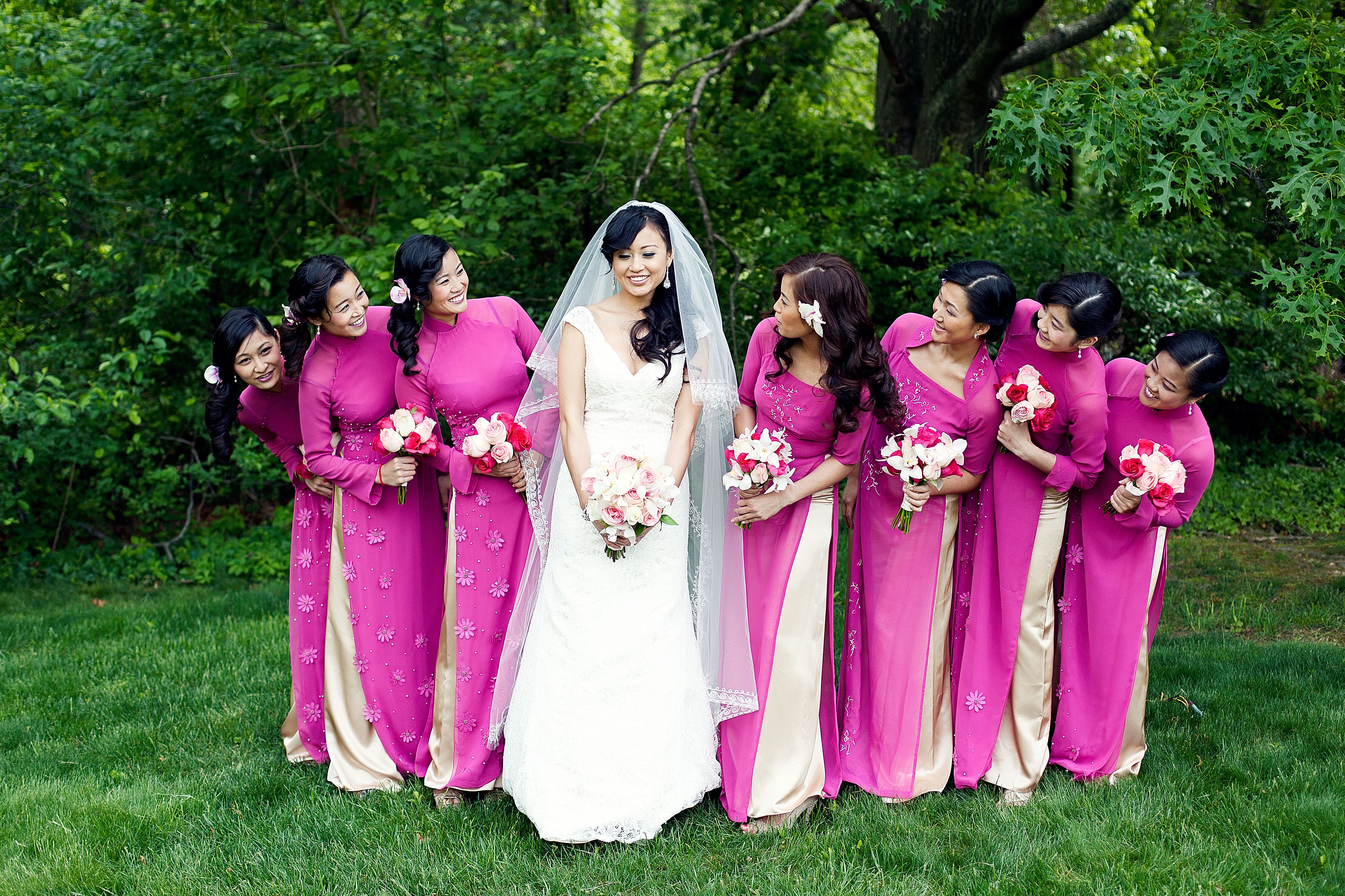 Bridesmaid traditional hot sale dress