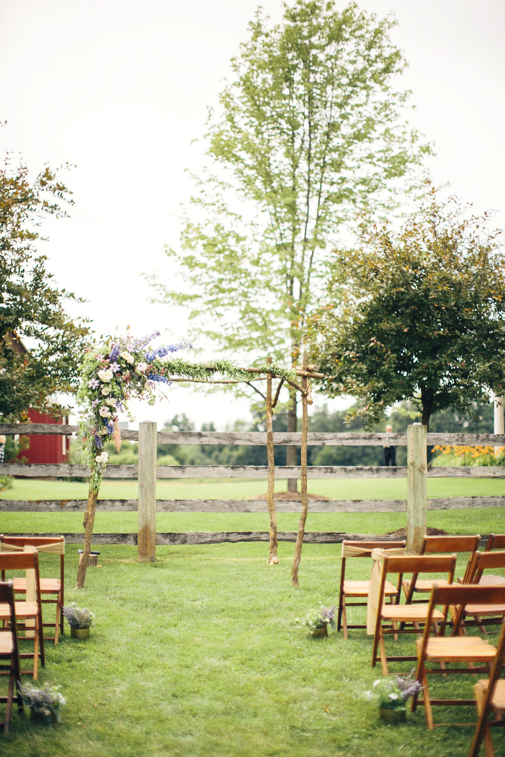 Rustic Wooden Wedding Arch