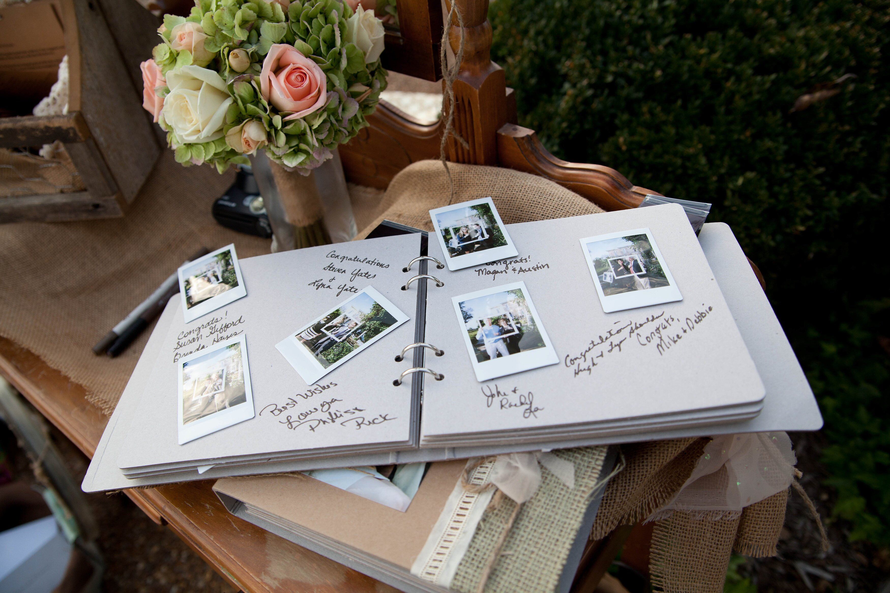 top-20-polaroid-wedding-guest-books-roses-rings