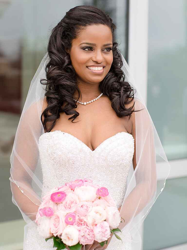 Long Black Wedding Hairstyles