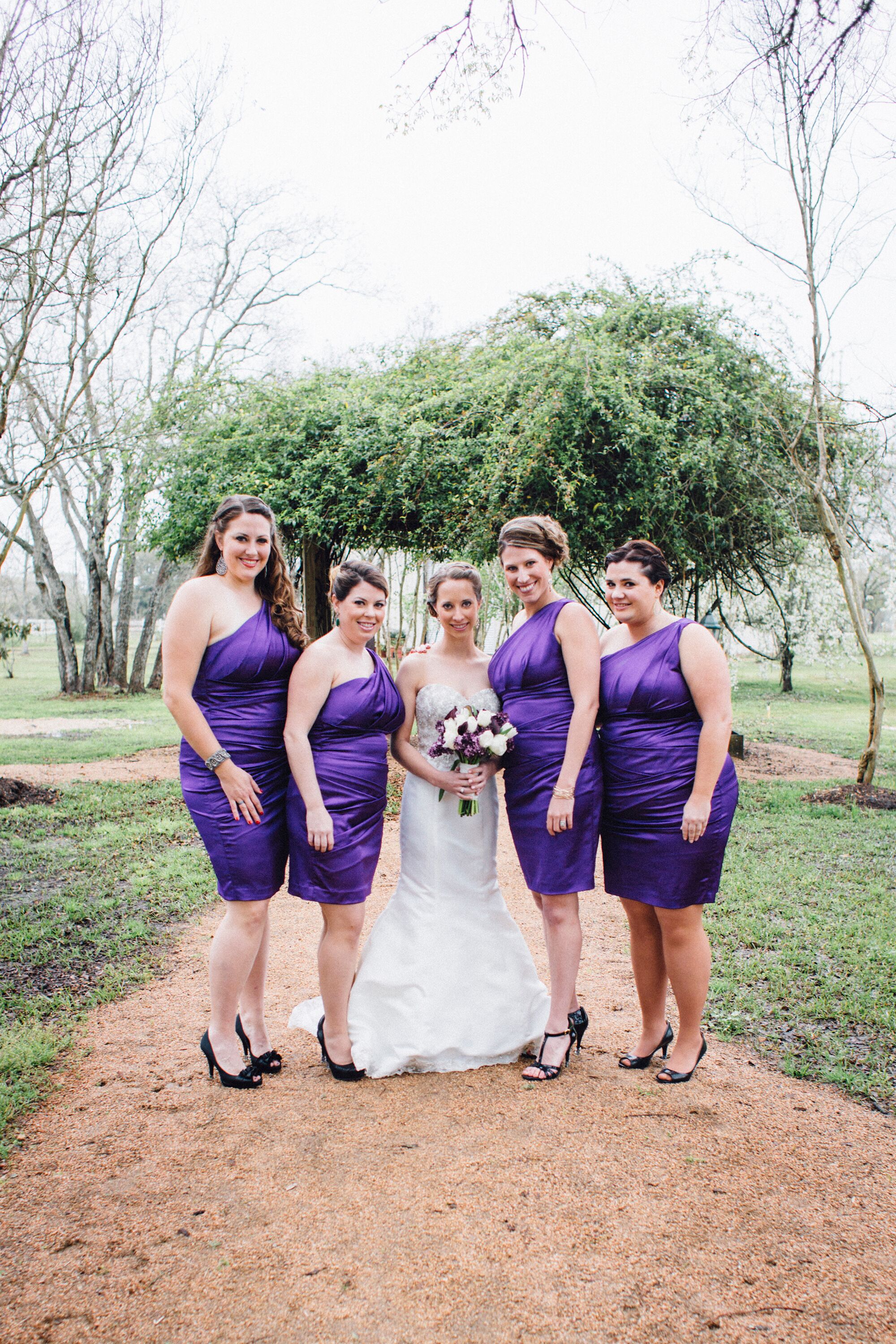 regency purple bridesmaid dresses