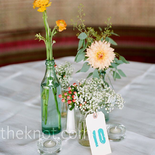 Simple Floral Centerpieces