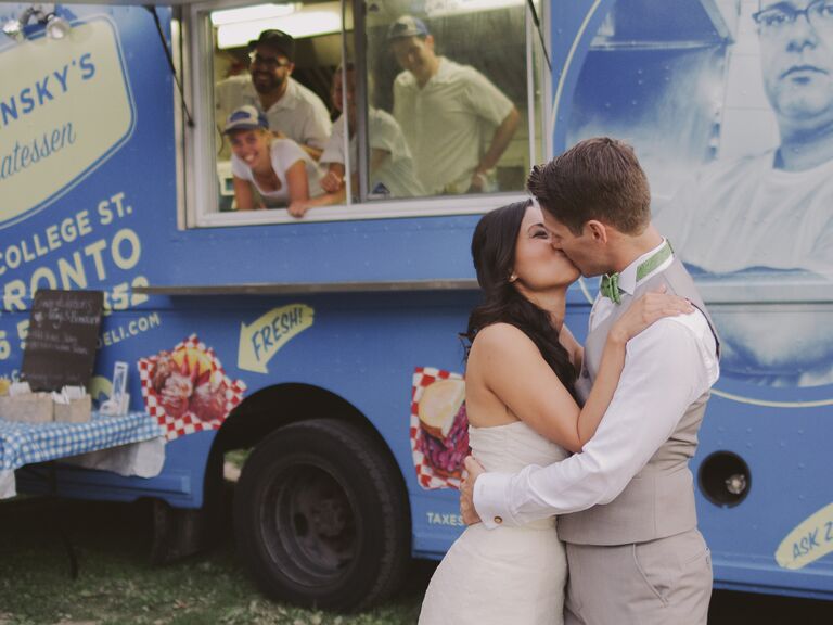 Food truck at a reception