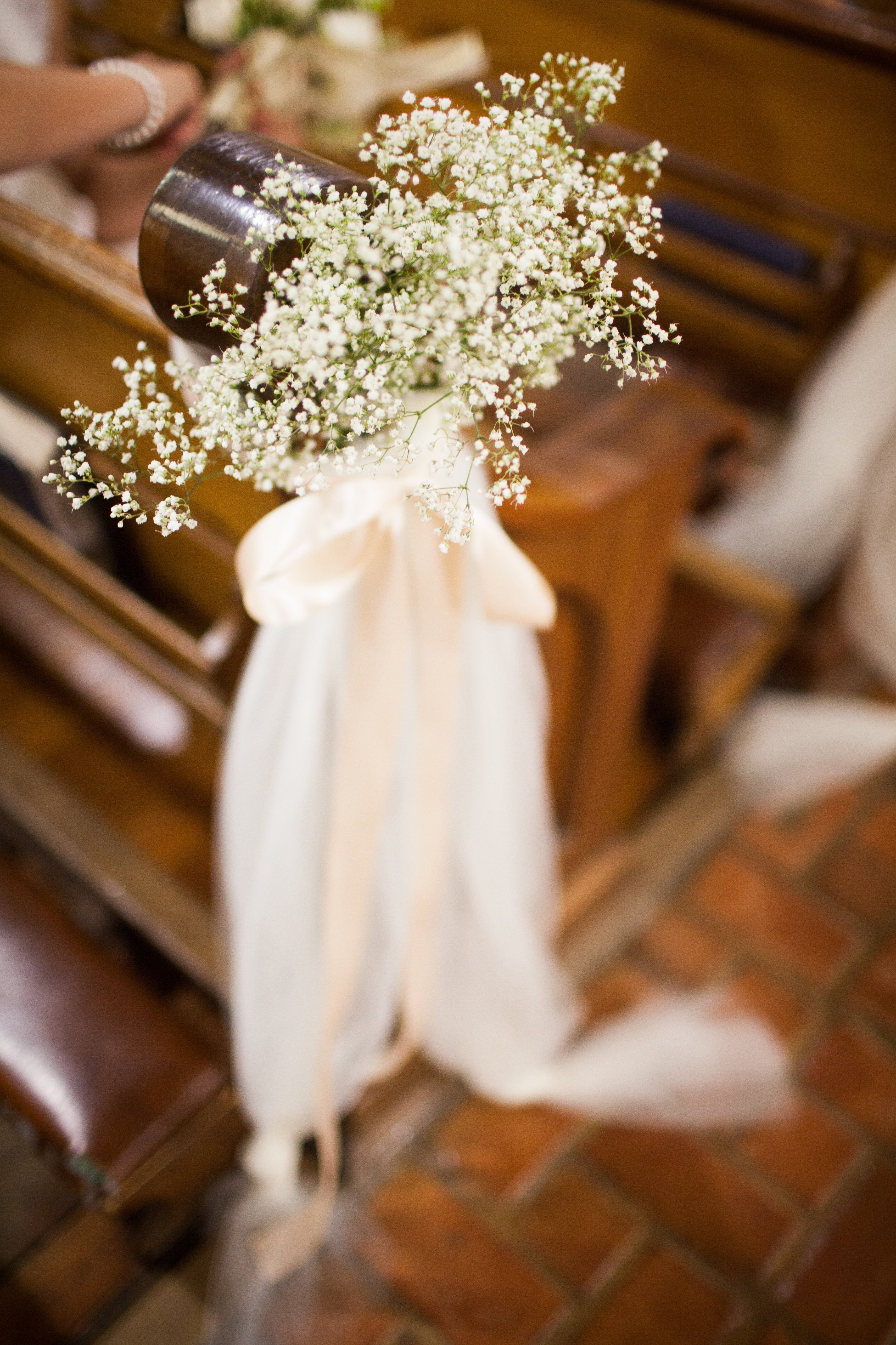 Elegant Pew Decor