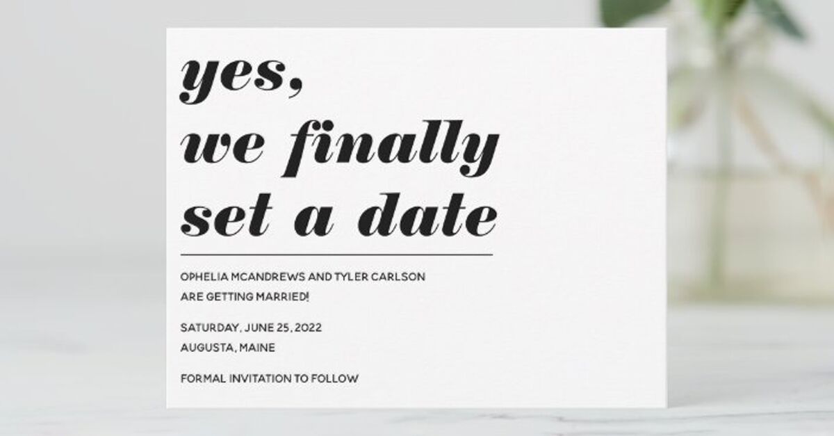 fun save the date wording