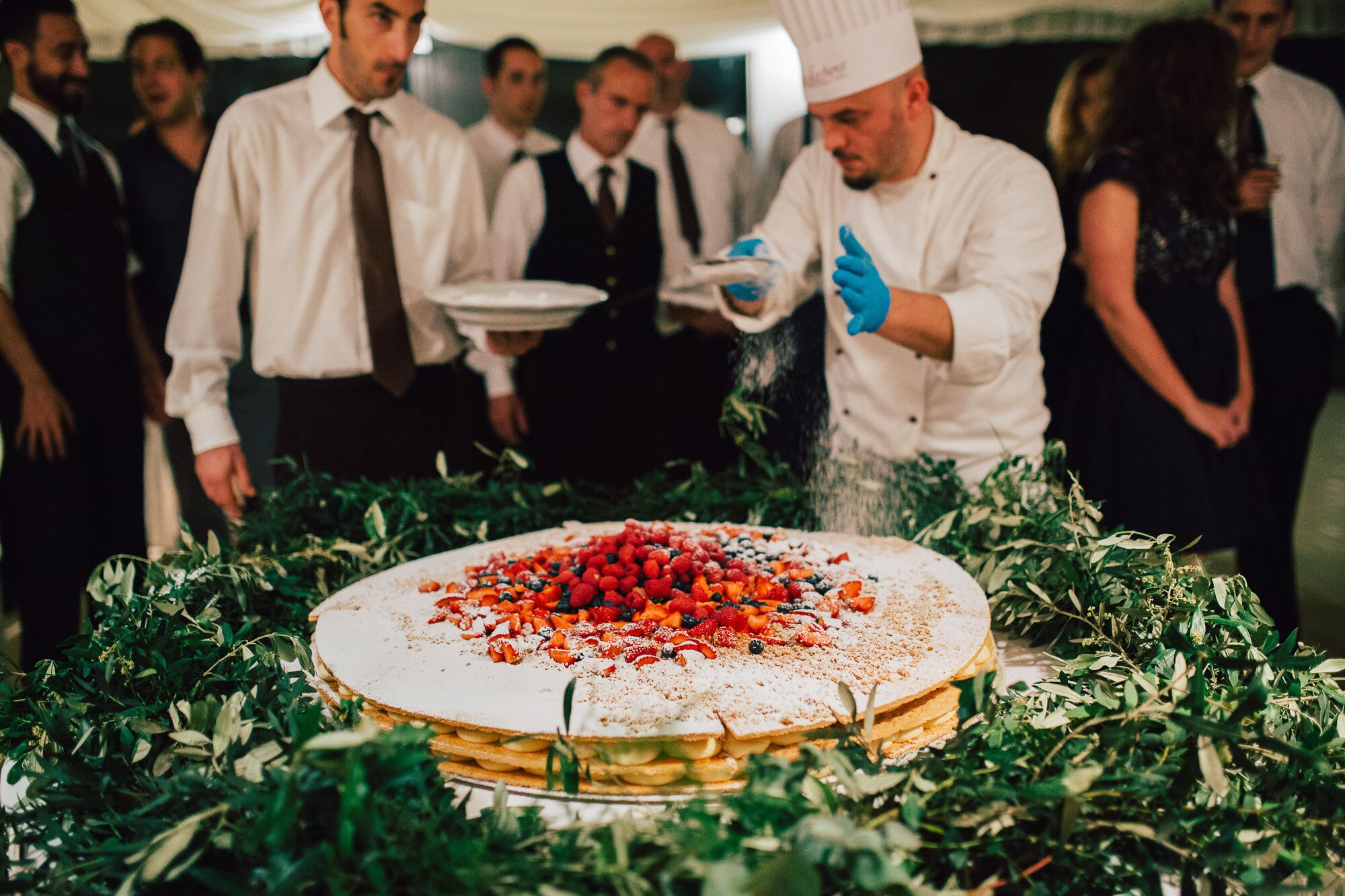 Traditional Italian Millefoglie Wedding Cake