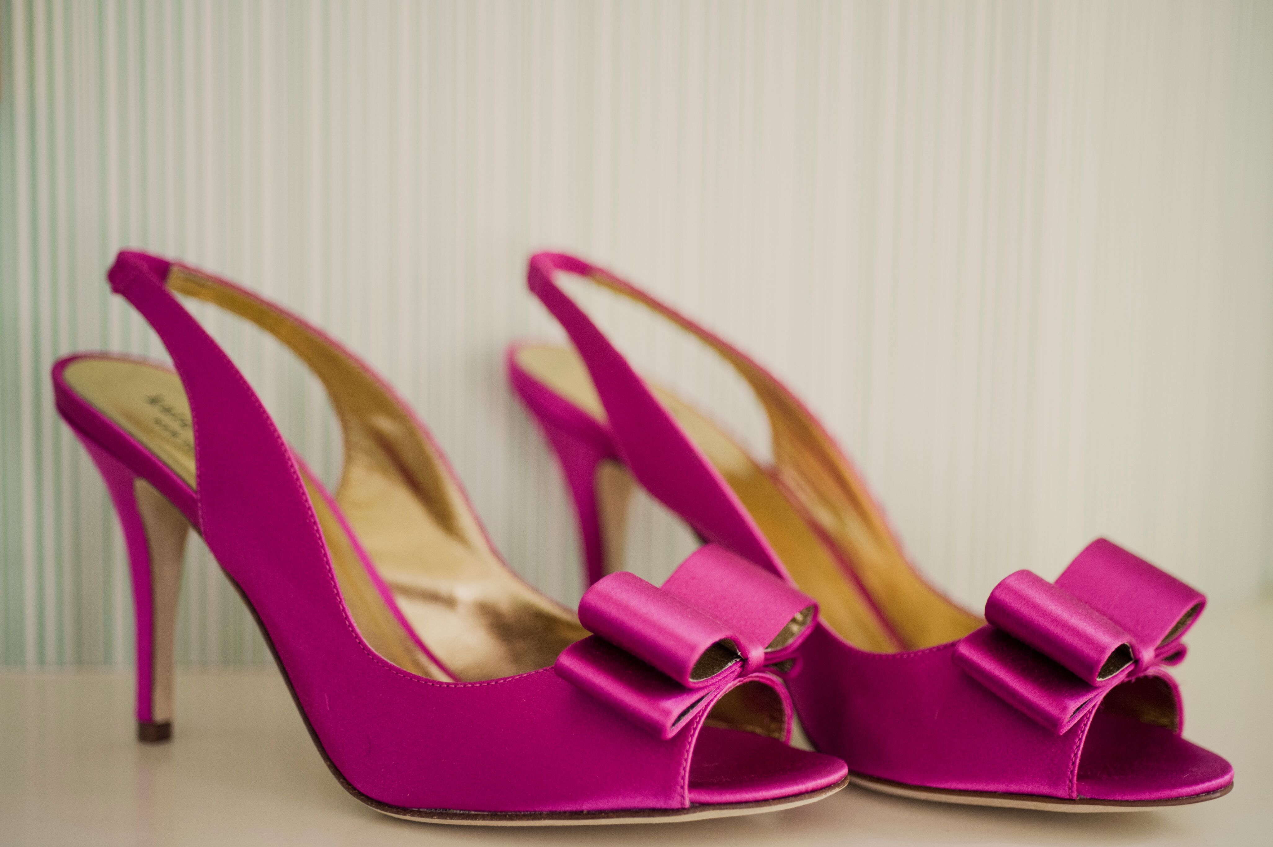 Kate Spade Pink Bow Bridal Shoes