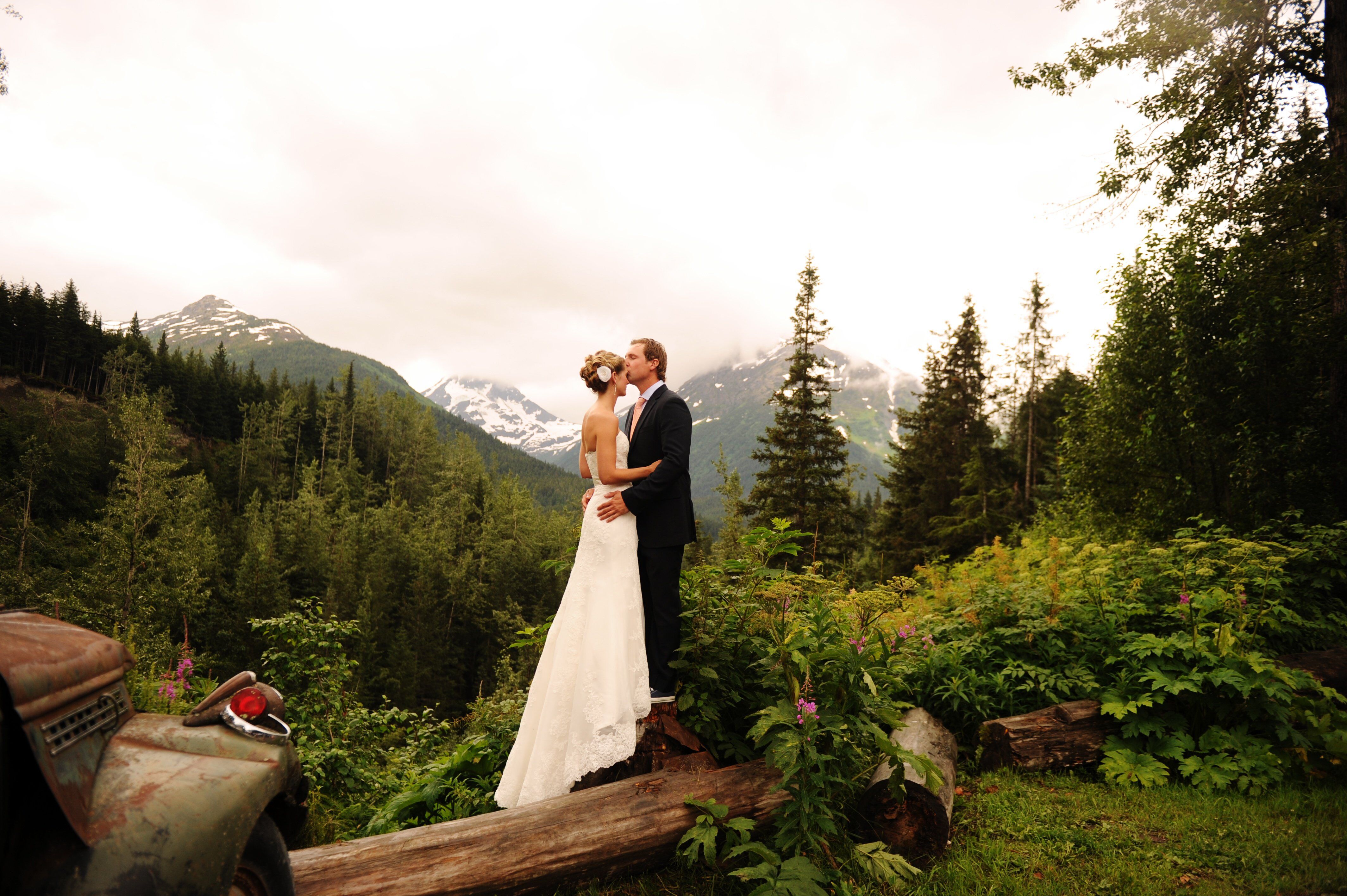 A Casual Rustic Wedding  in Girdwood AK 