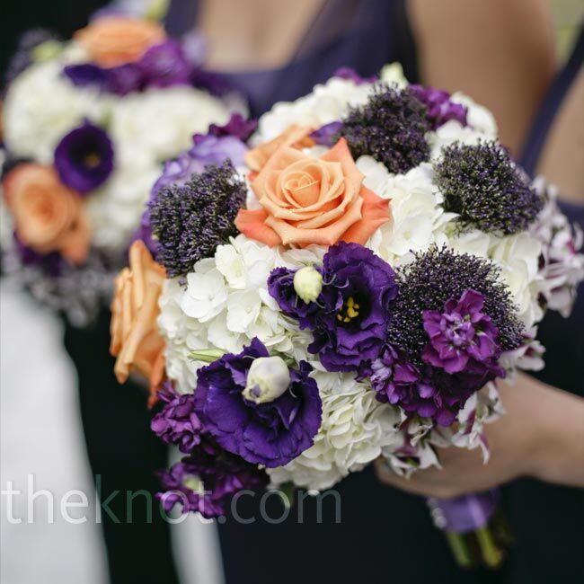 Purple Bridesmaid Bouquets