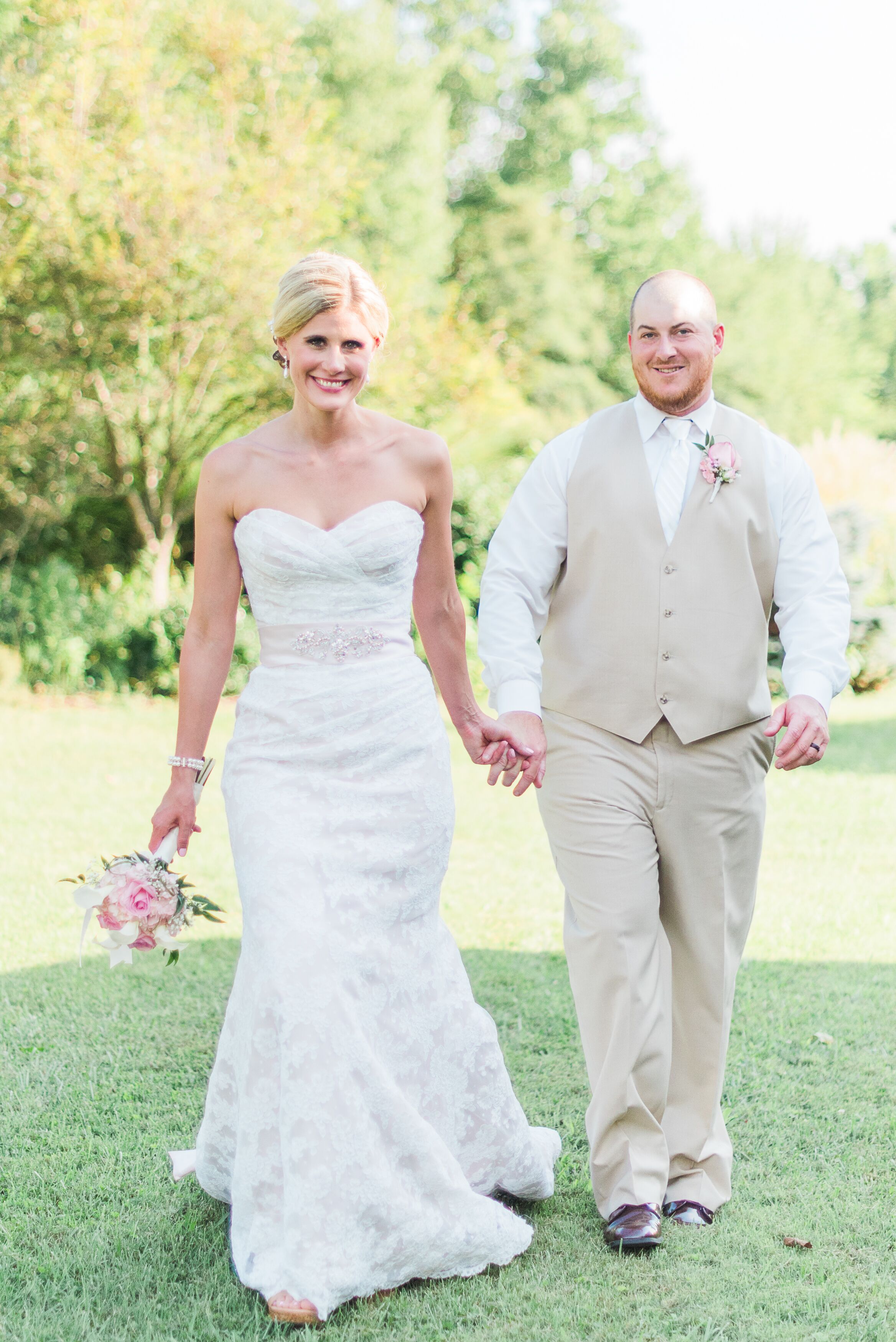 Ivory Wedding Dress with White Shirt