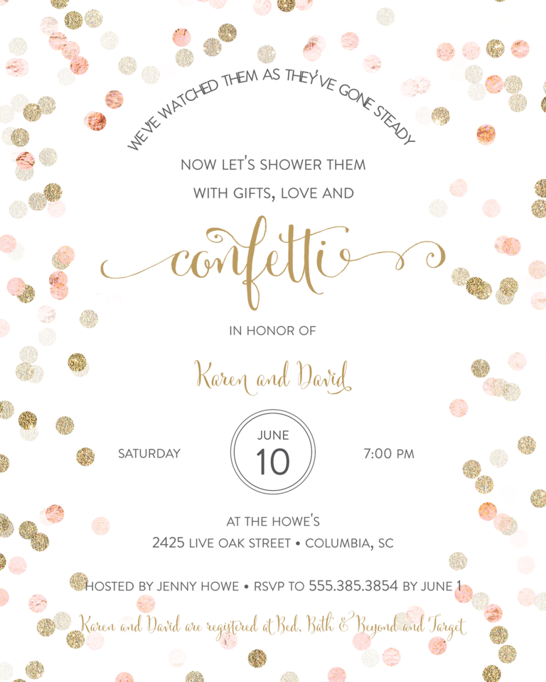 Cute Bridal Shower Invitations Sayings 5