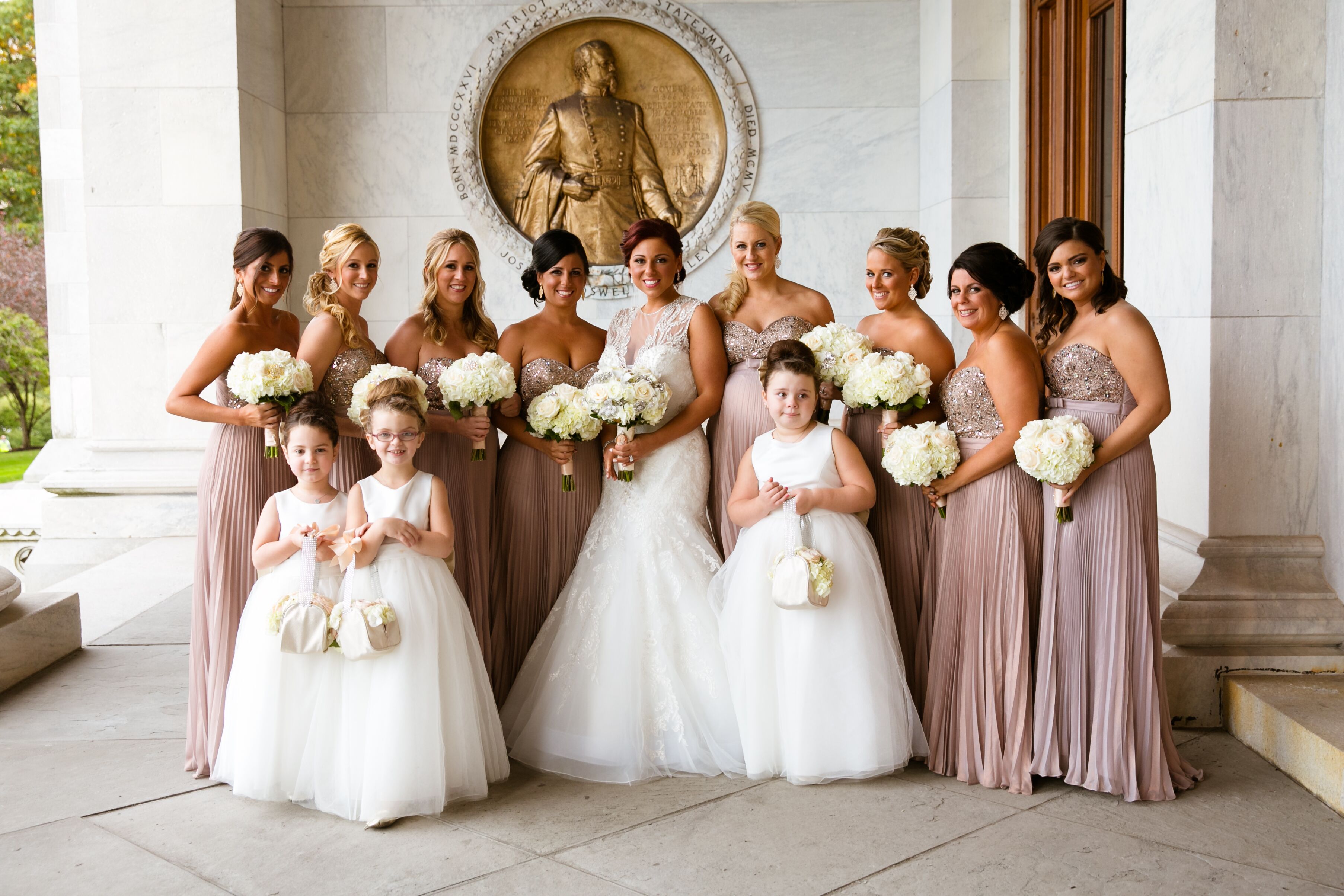 mauve bridesmaid dresses