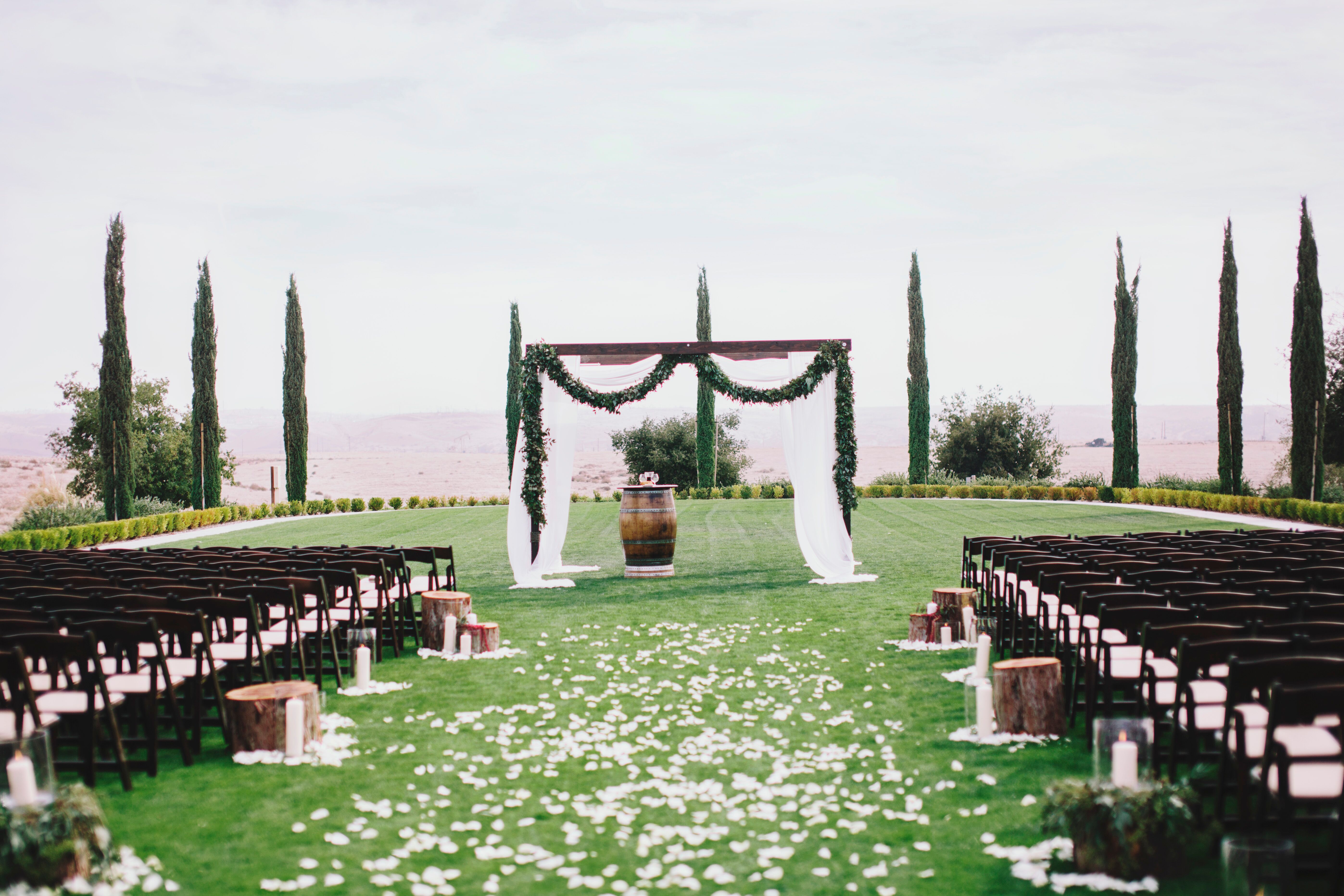 Simple, Elegant Outdoor Ranch Ceremony