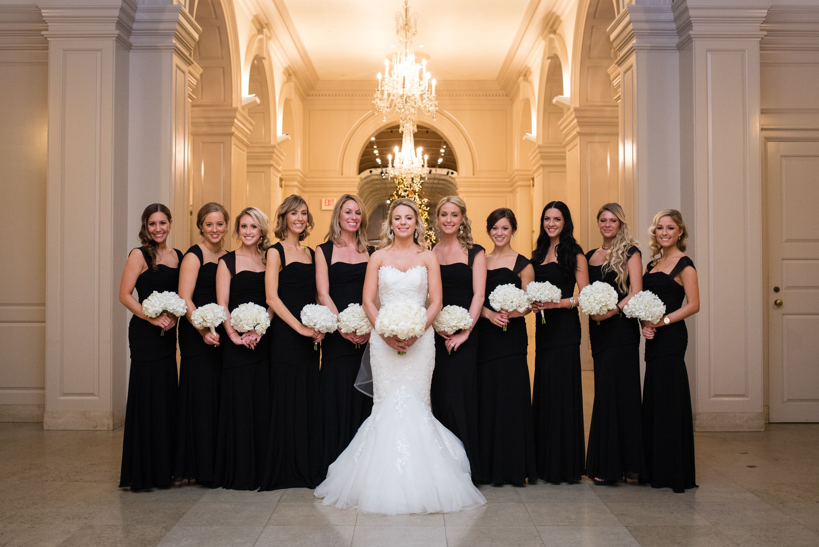 black floor length bridesmaid dress Black Bridesmaid Dresses  BABARONI