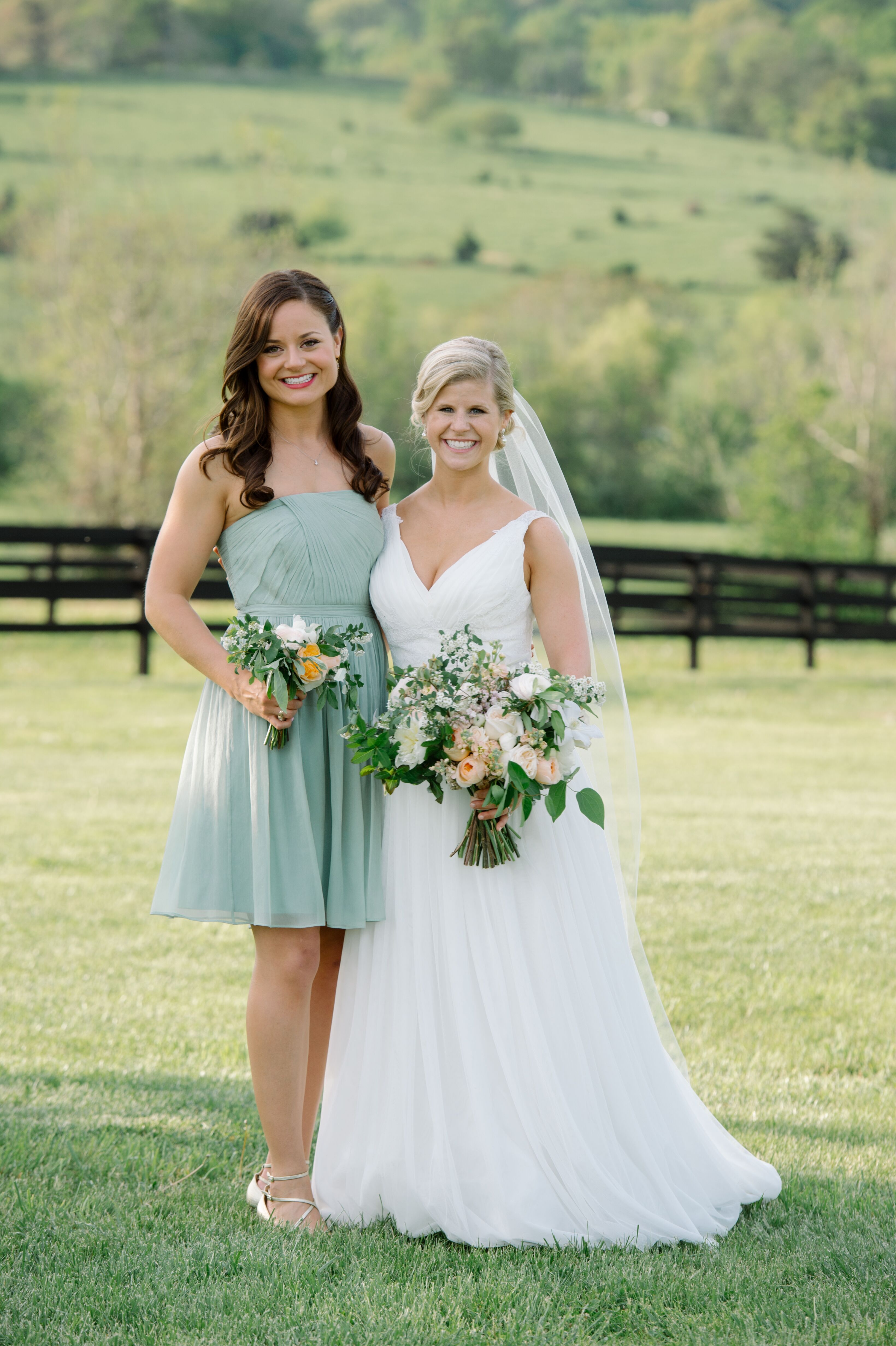  Soft  Green  Bridesmaid  Dress 