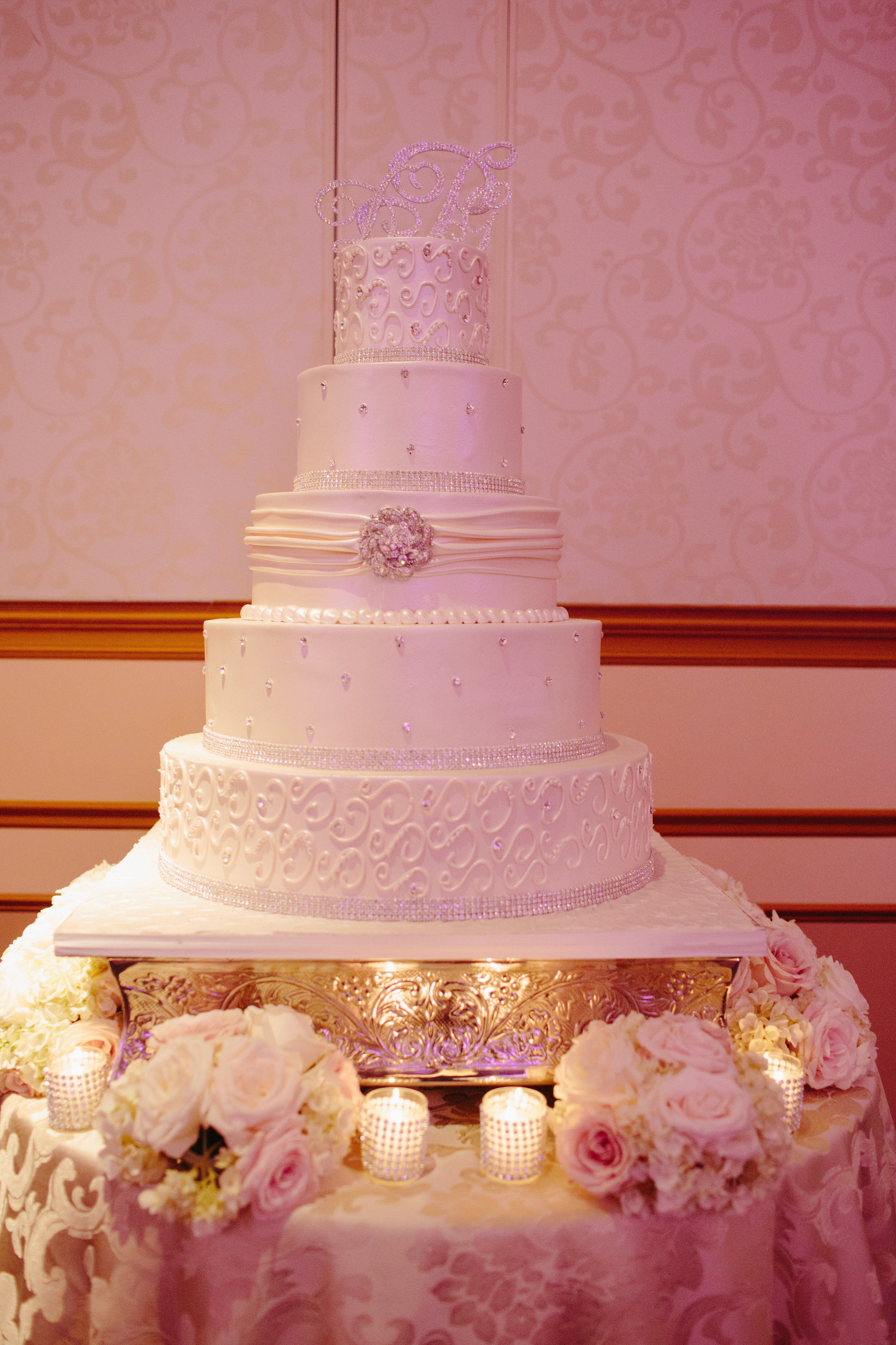  Embellished  Wedding  Cake 