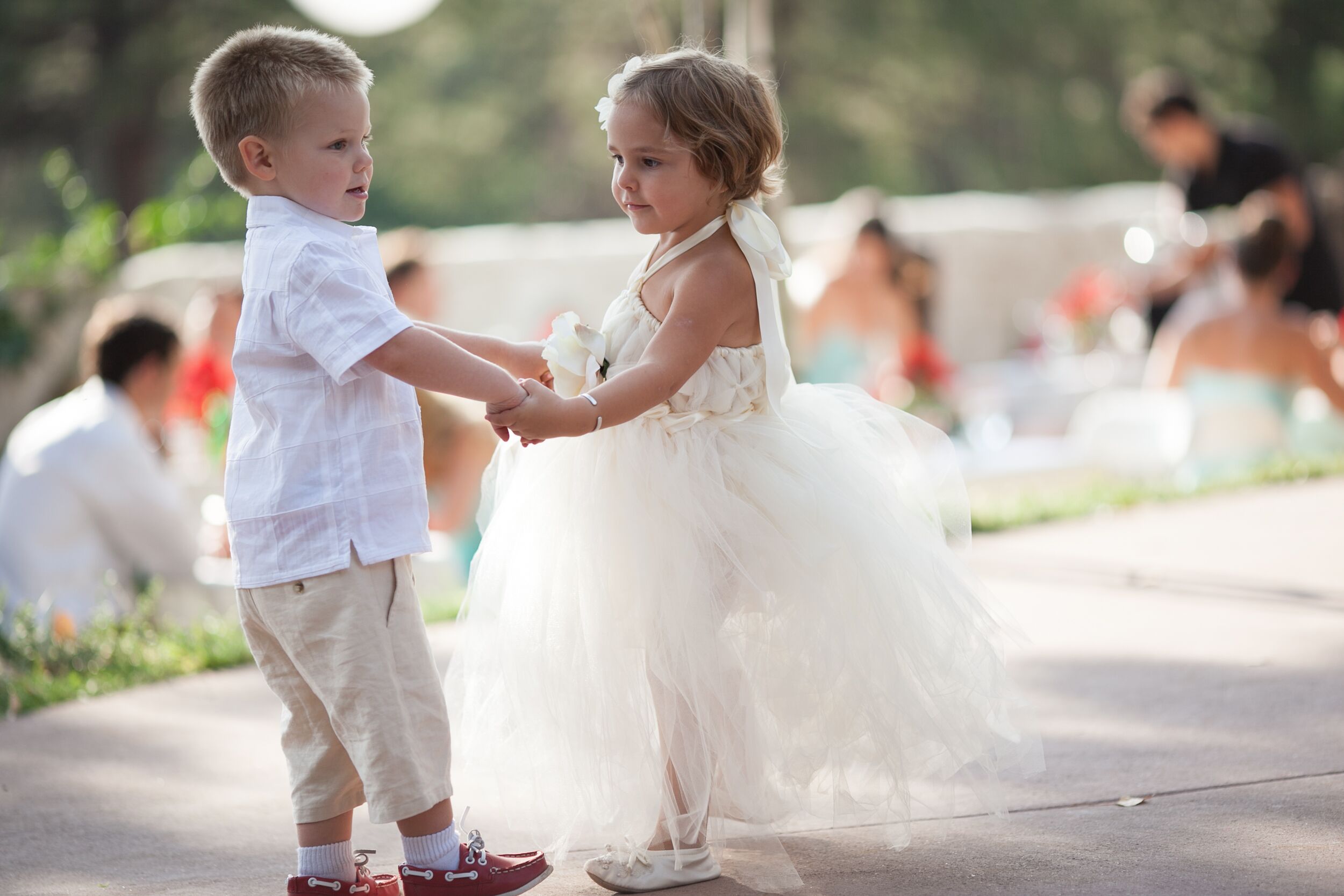 Flower Girl And Ring Bearer Dancing 