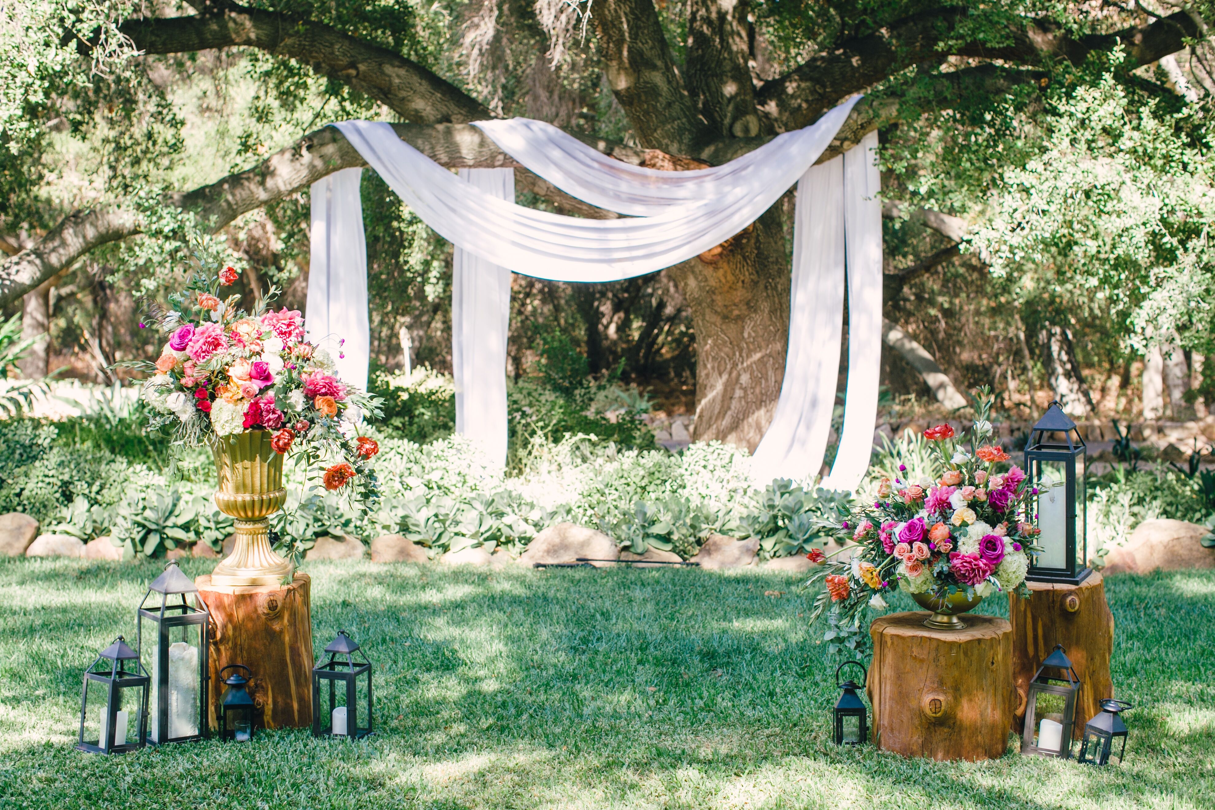 Lush Ceremony Decor