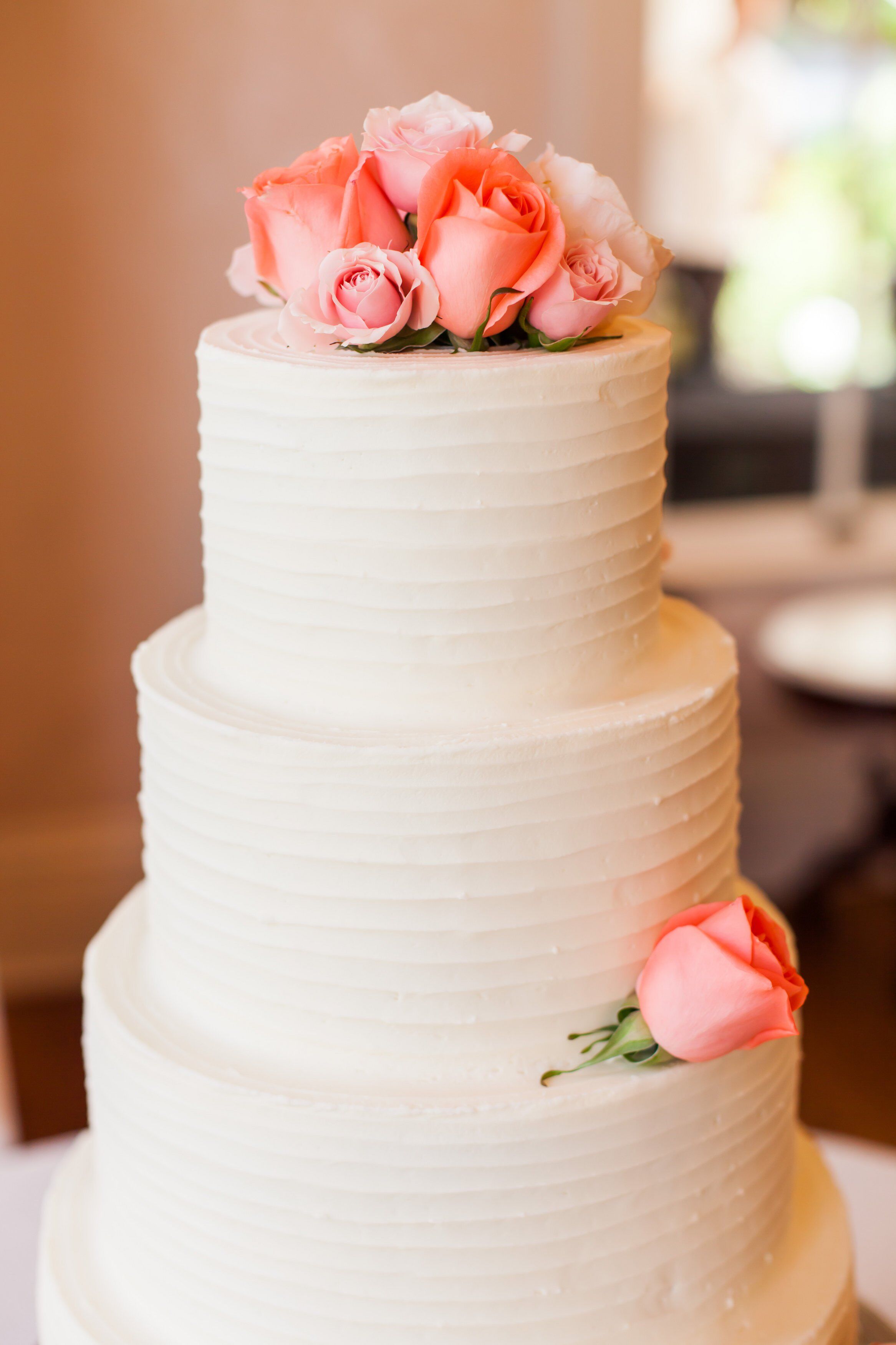 Four-Tiered Ivory Cake