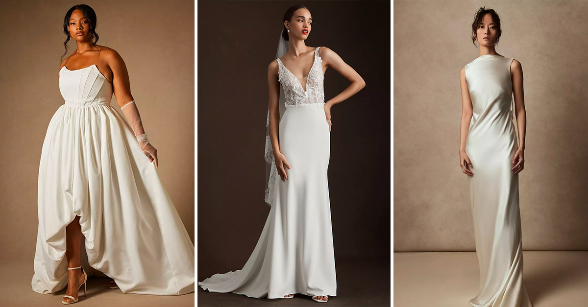 28 Simple, Minimalistic Wedding Dresses For Modern Brides