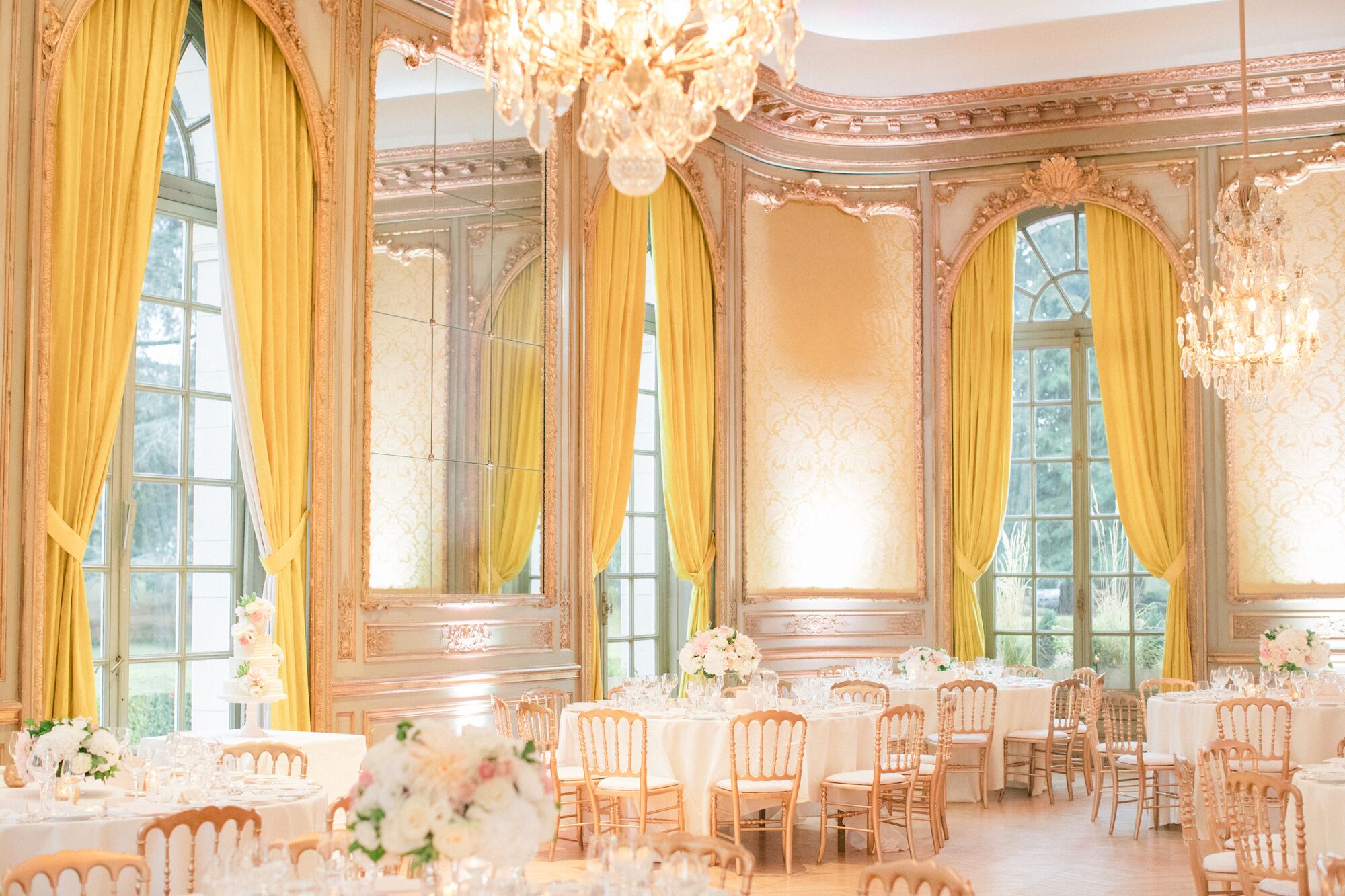 Glamorous Chateau Ballroom Reception