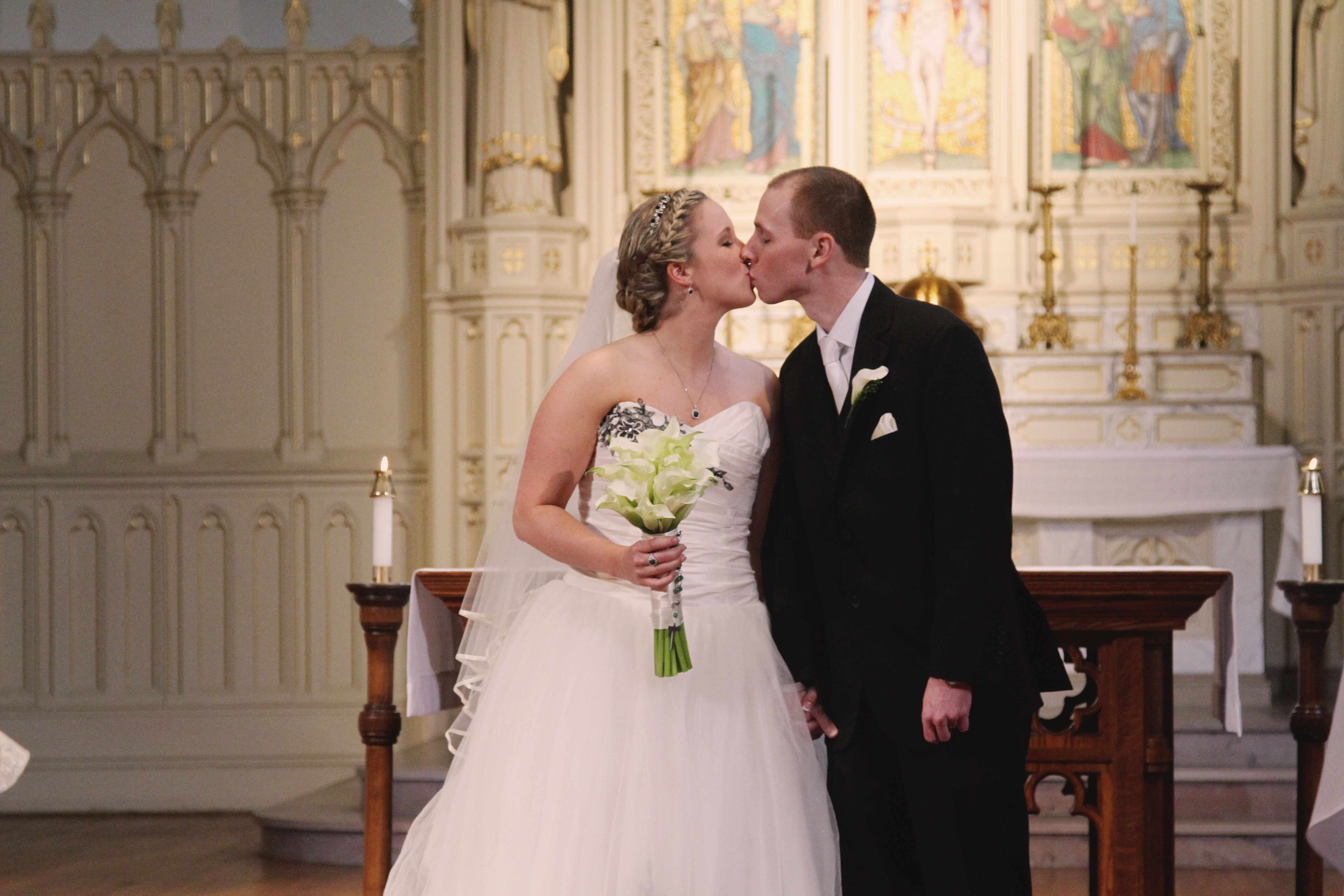 First Kiss at Saint Lawrence Church