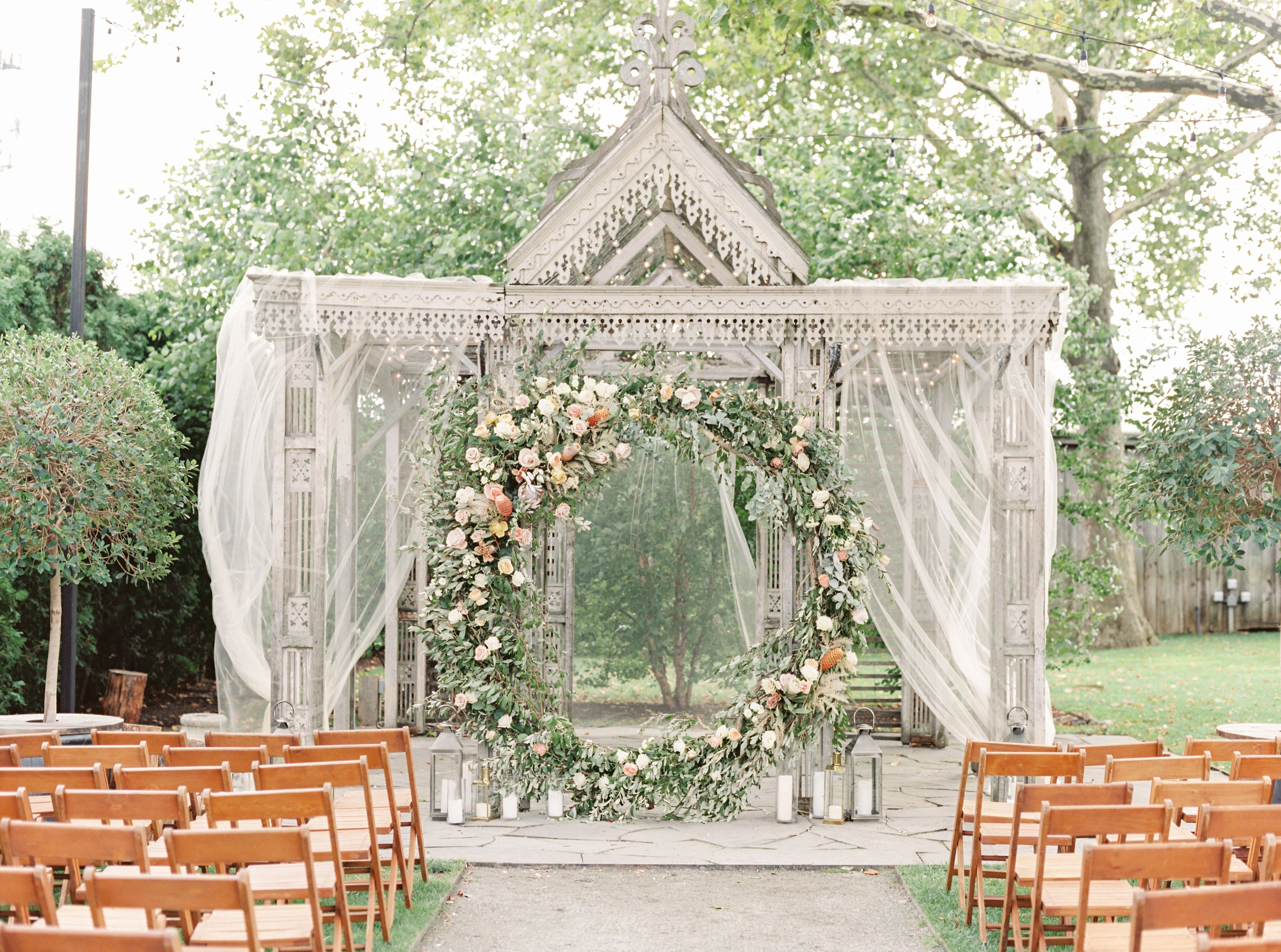 Romantic Circular Altar with Draping