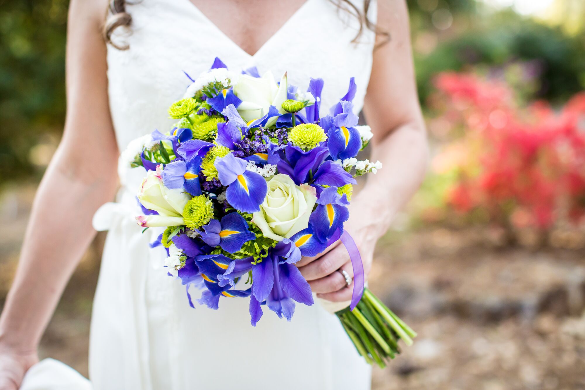 Diy Lavender And Irise Wedding Bouquet