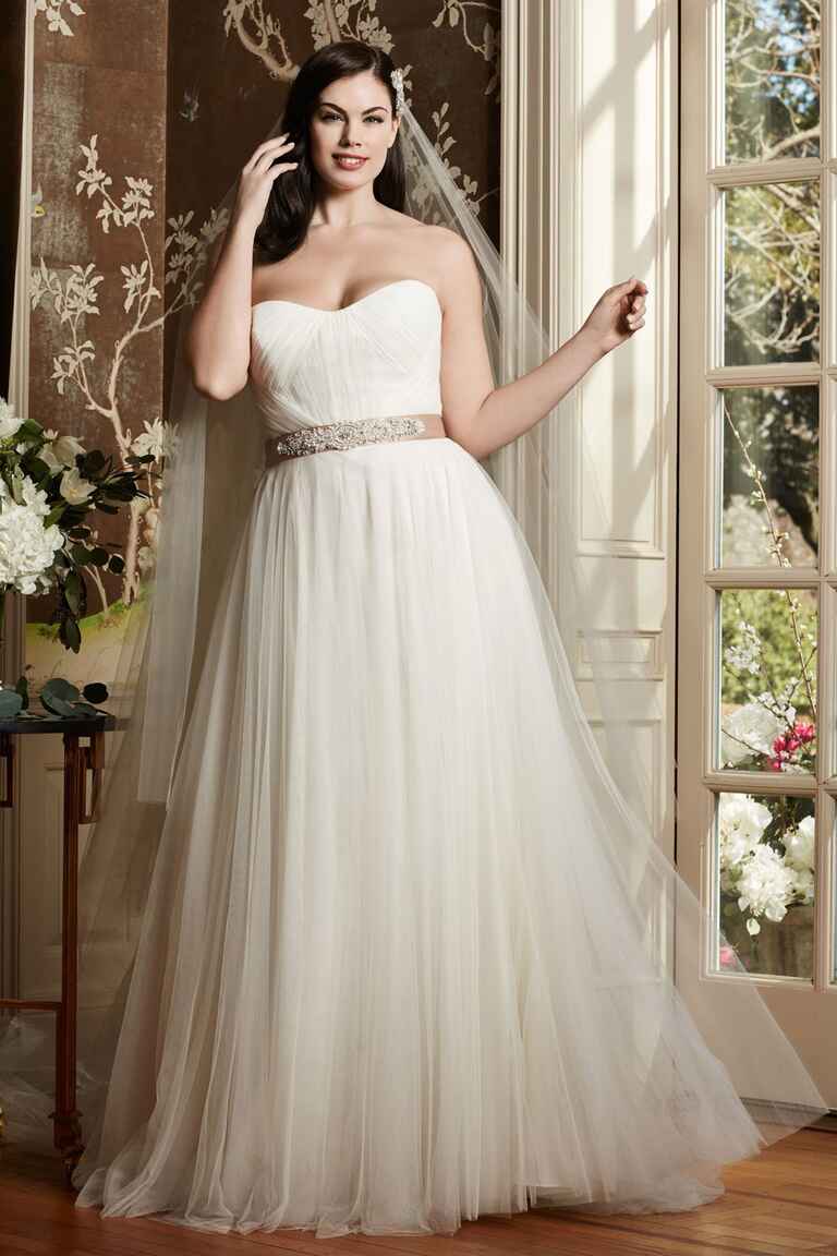 plus size tulle robe
