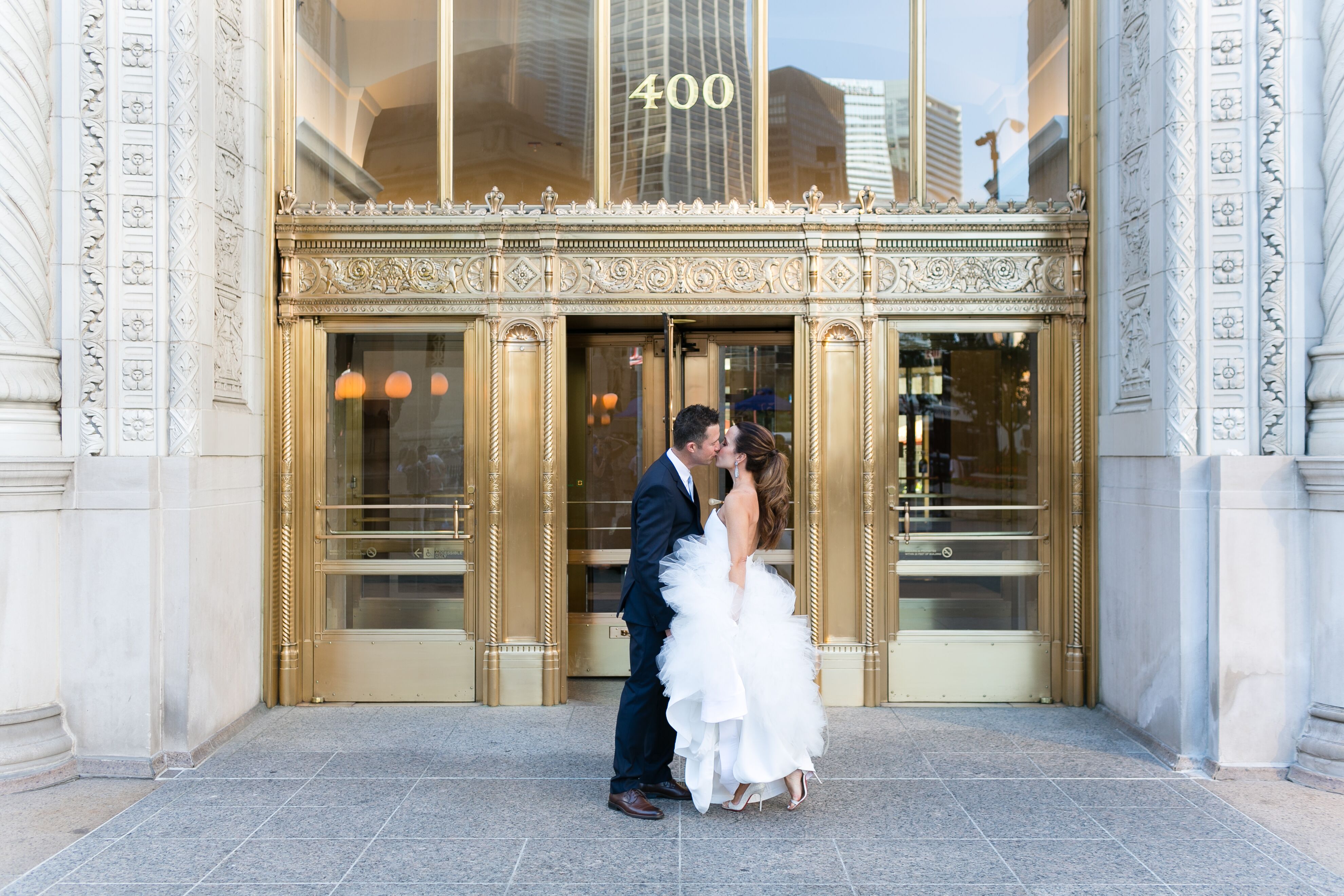 A Glamorous White and Gold Rooftop Wedding at The Ambassador in Chicago