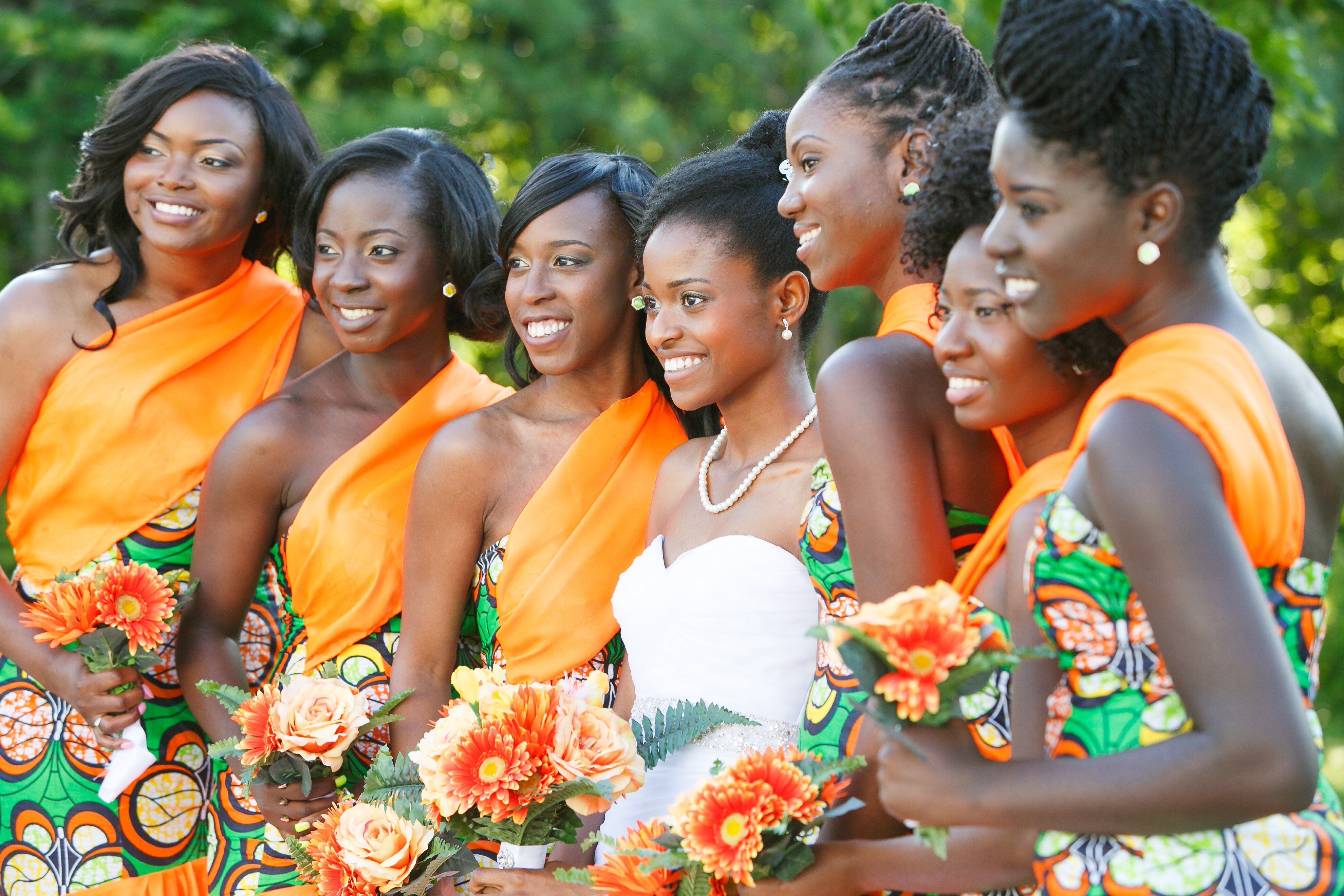 African wedding shop dresses for maids