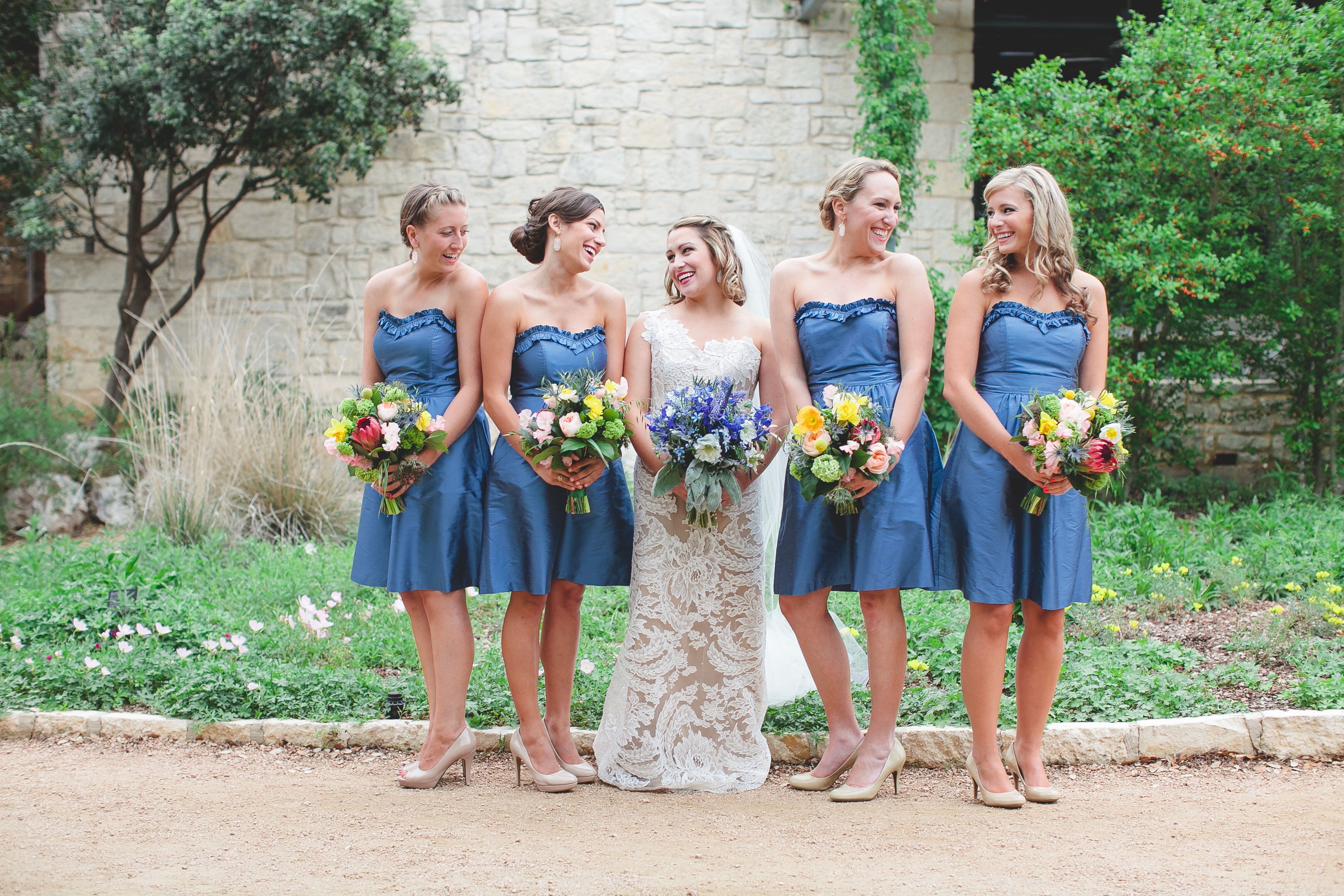 Blue jean bridesmaid on sale dresses